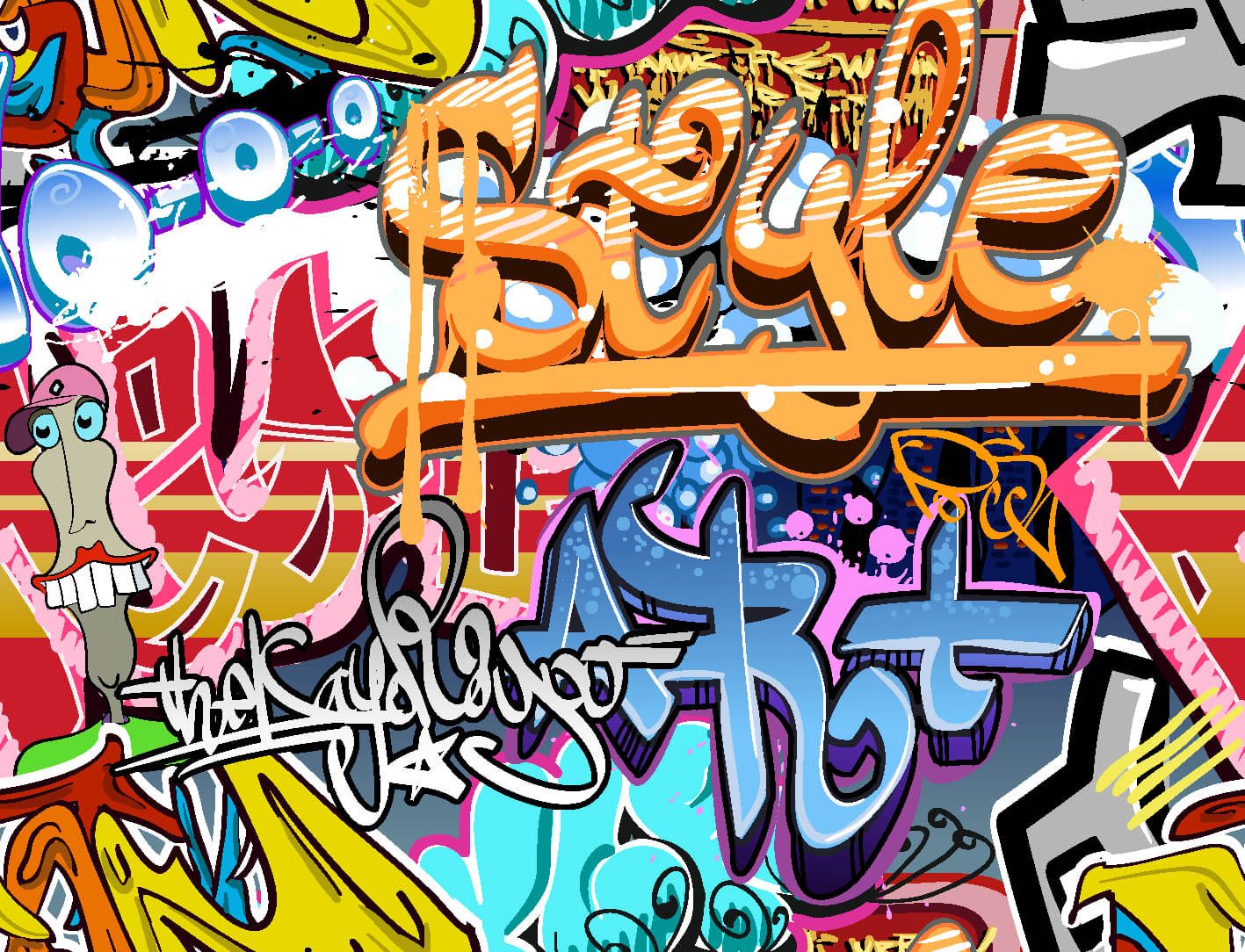 Graffiti text main product photo