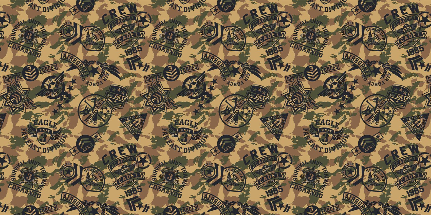 Camouflage with logos main product photo