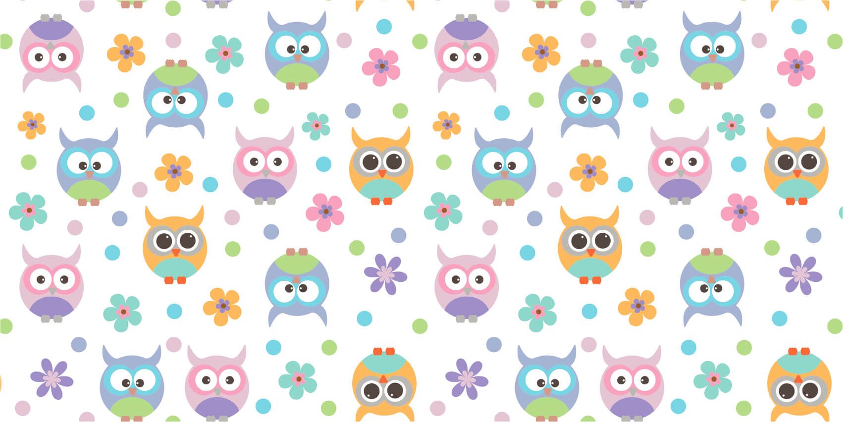 Wallpaper with owls main product photo