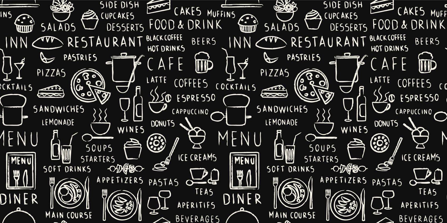 Restaurant texts main product photo