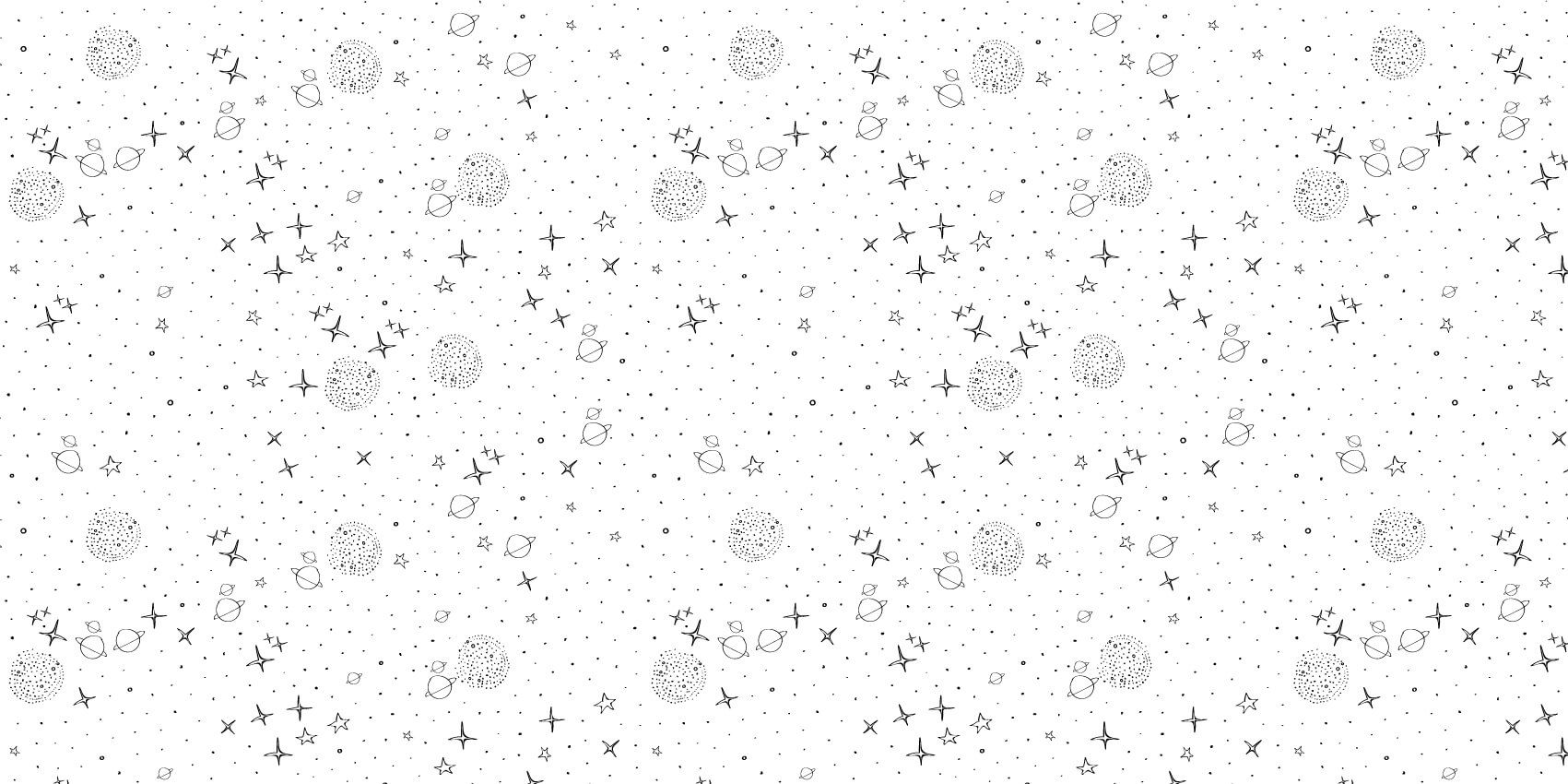 Space pattern black and white