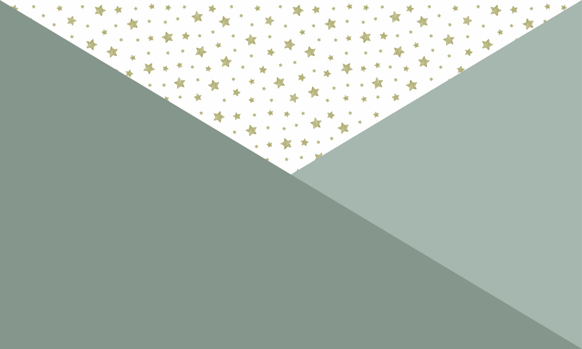 Green triangles with stars