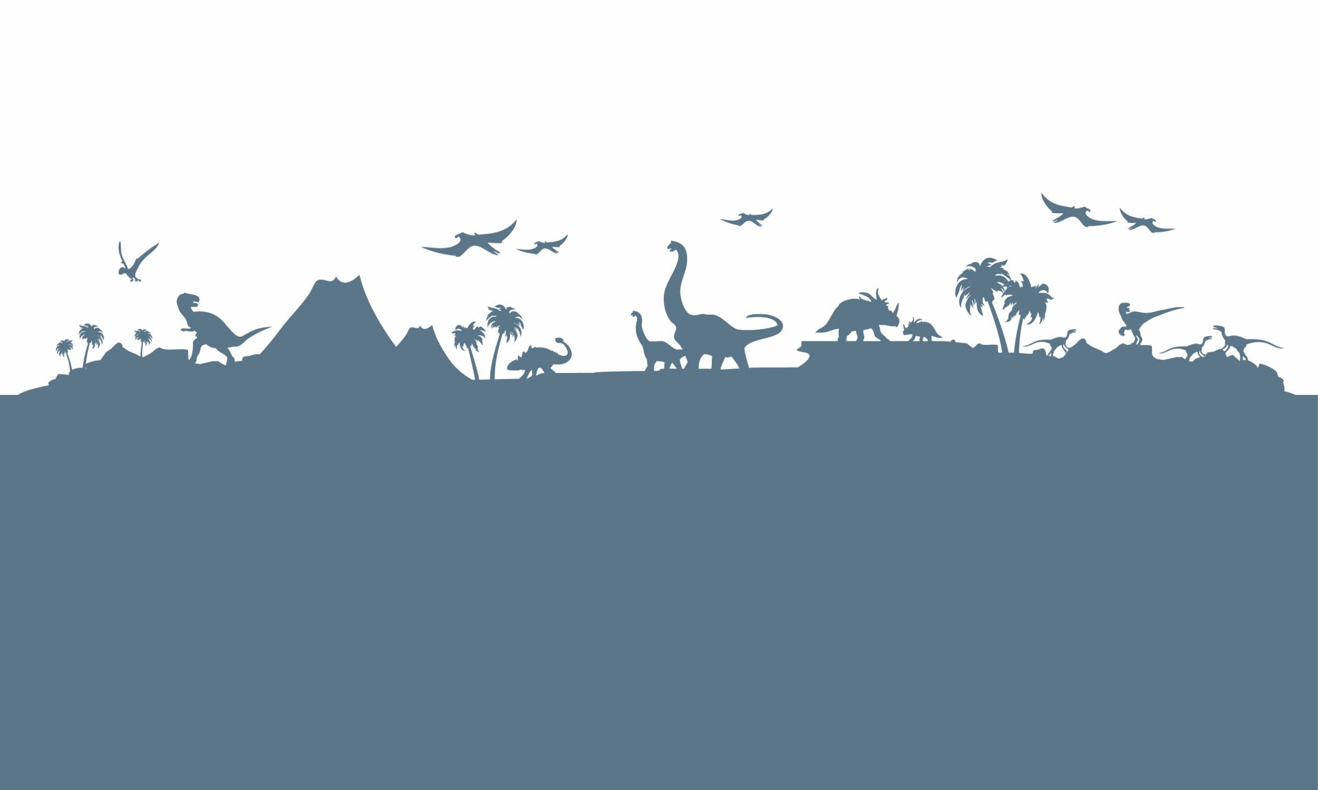Dino silhouettes
