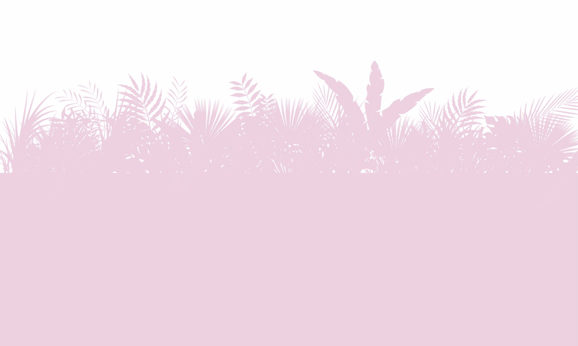 Silhouettes palm leaves, pink