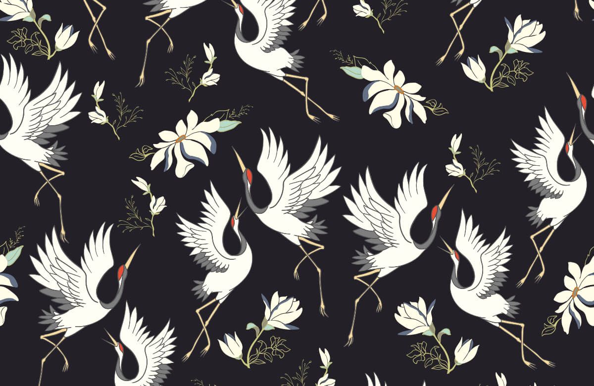 Flying crane pattern main product photo