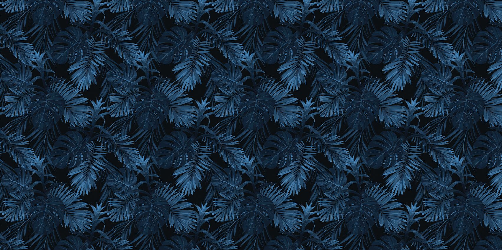 Blue tropical leaves Blue tropical leaves
