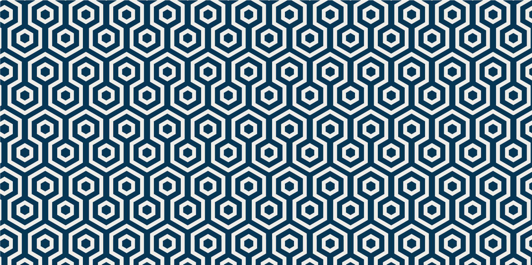 Dark blue hexagons