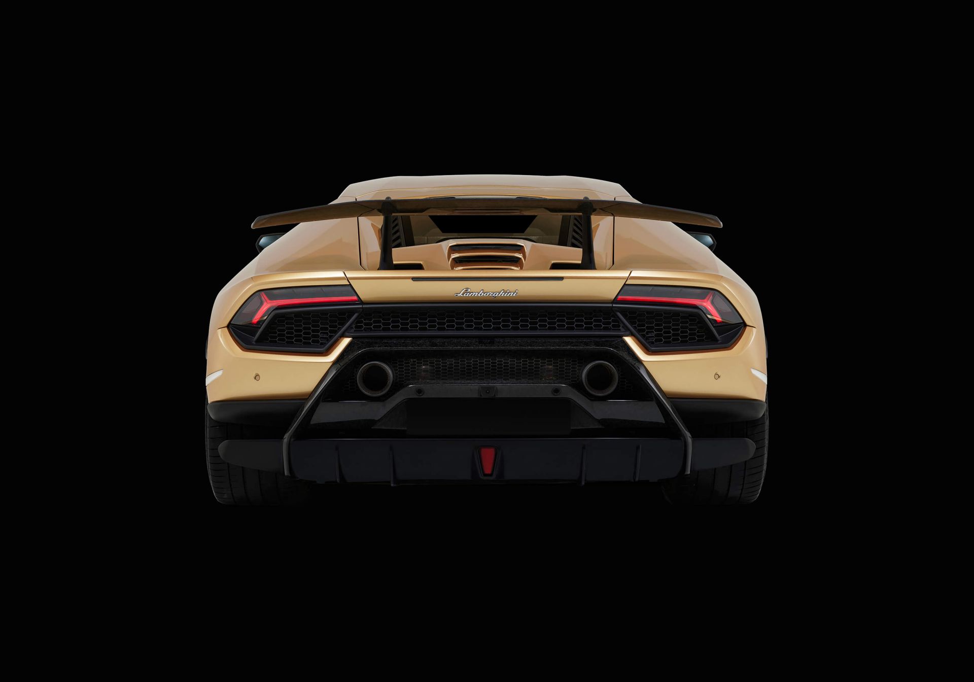 Lamborghini Huracán - Rear view, black main product photo