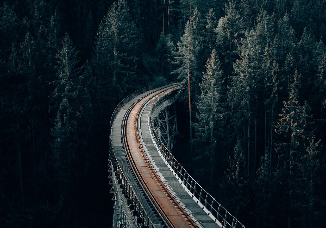 An old abandoned railway main product photo