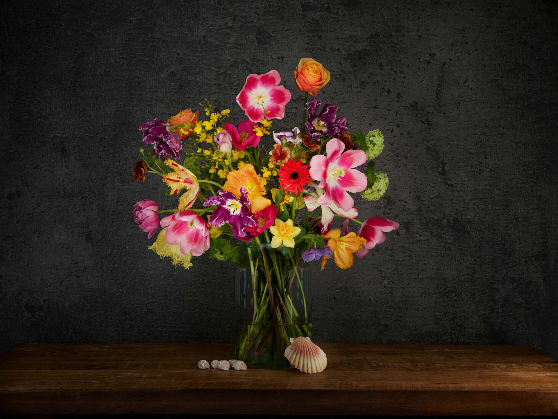 Colourful bouquet of flowers main product photo