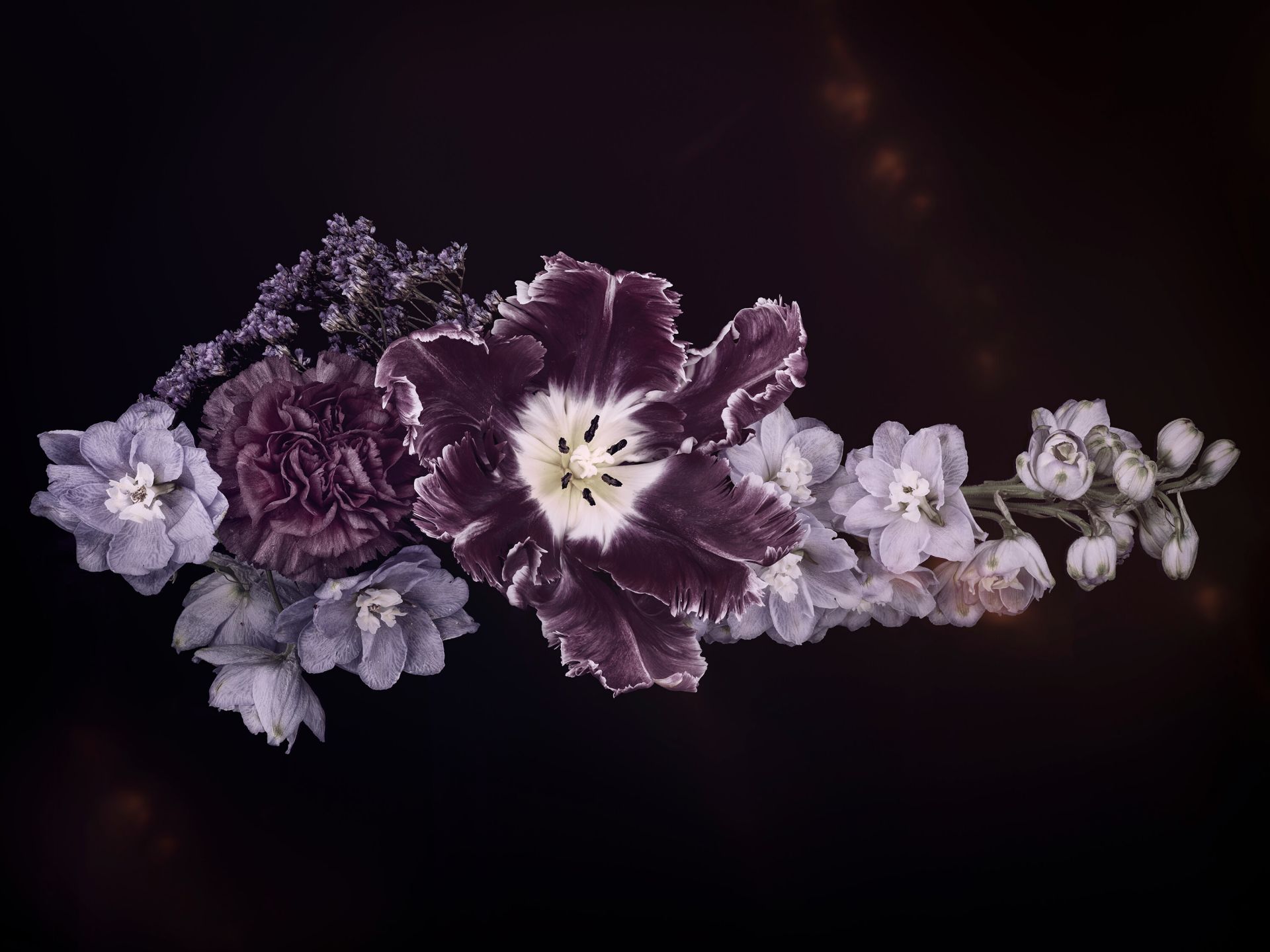 Bloemen boeket donker