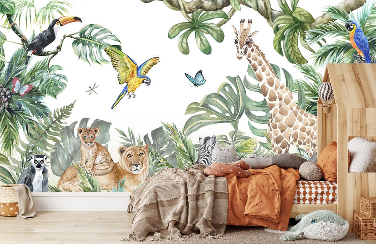 Wild jungle animals - Photo Wallpaper Wild jungle animals - Photo Wallpaper