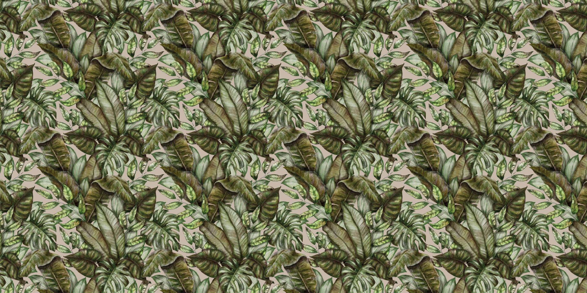 Verschillende tropische bladeren