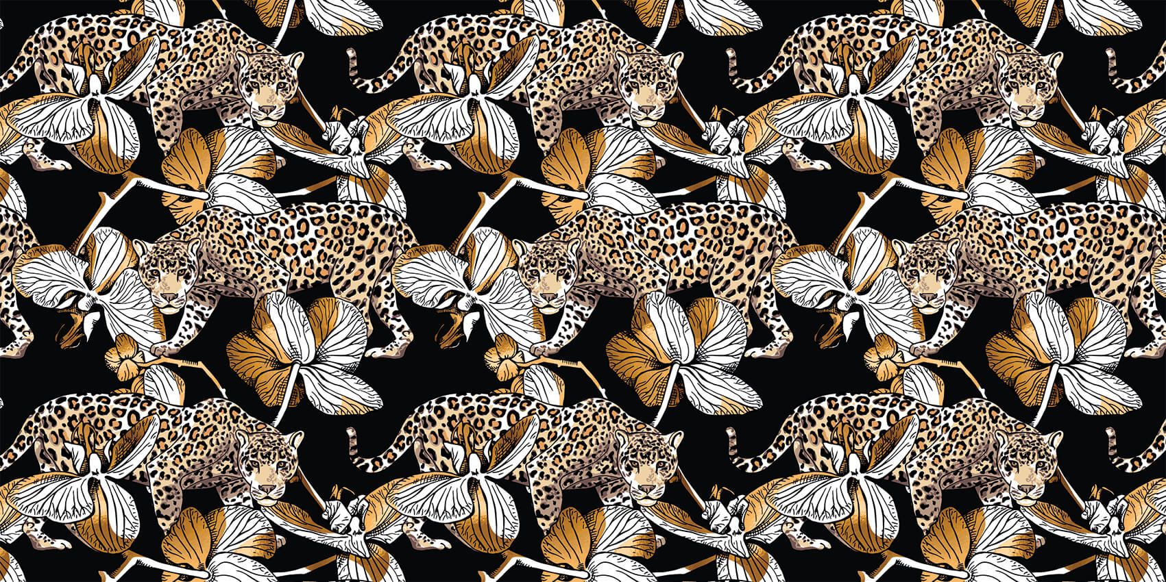 Jaguars between the orchids main product photo