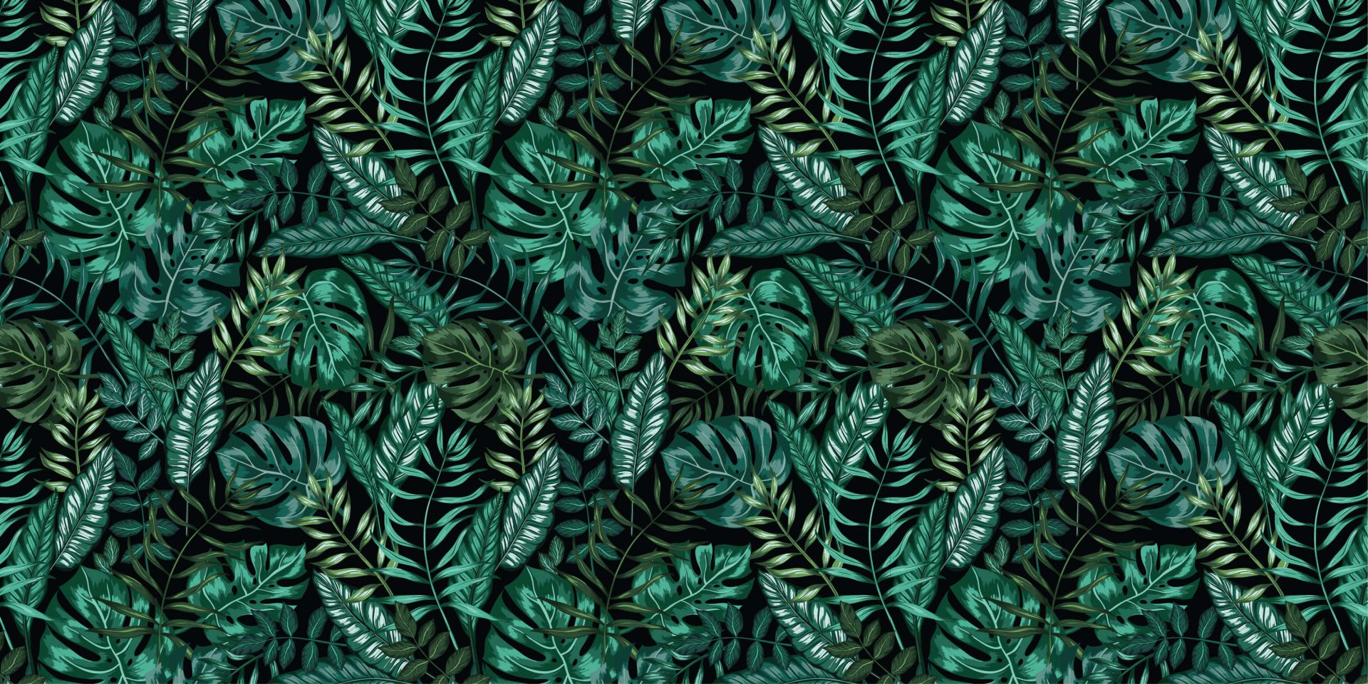 Green leaves illustration main product photo