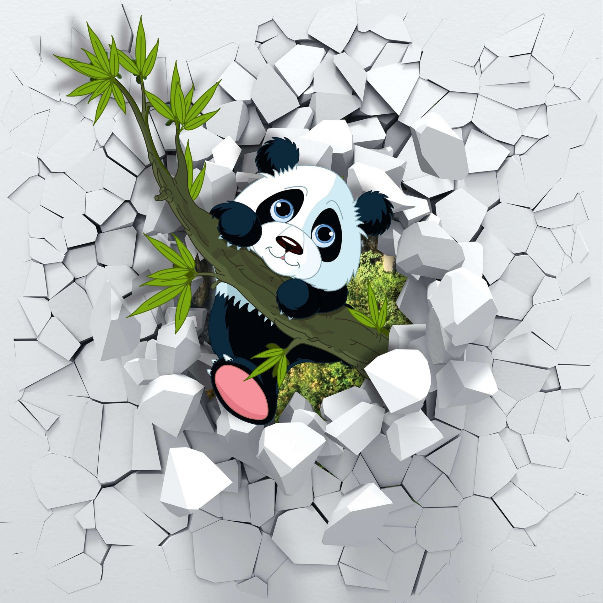 Cute panda bear main product photo