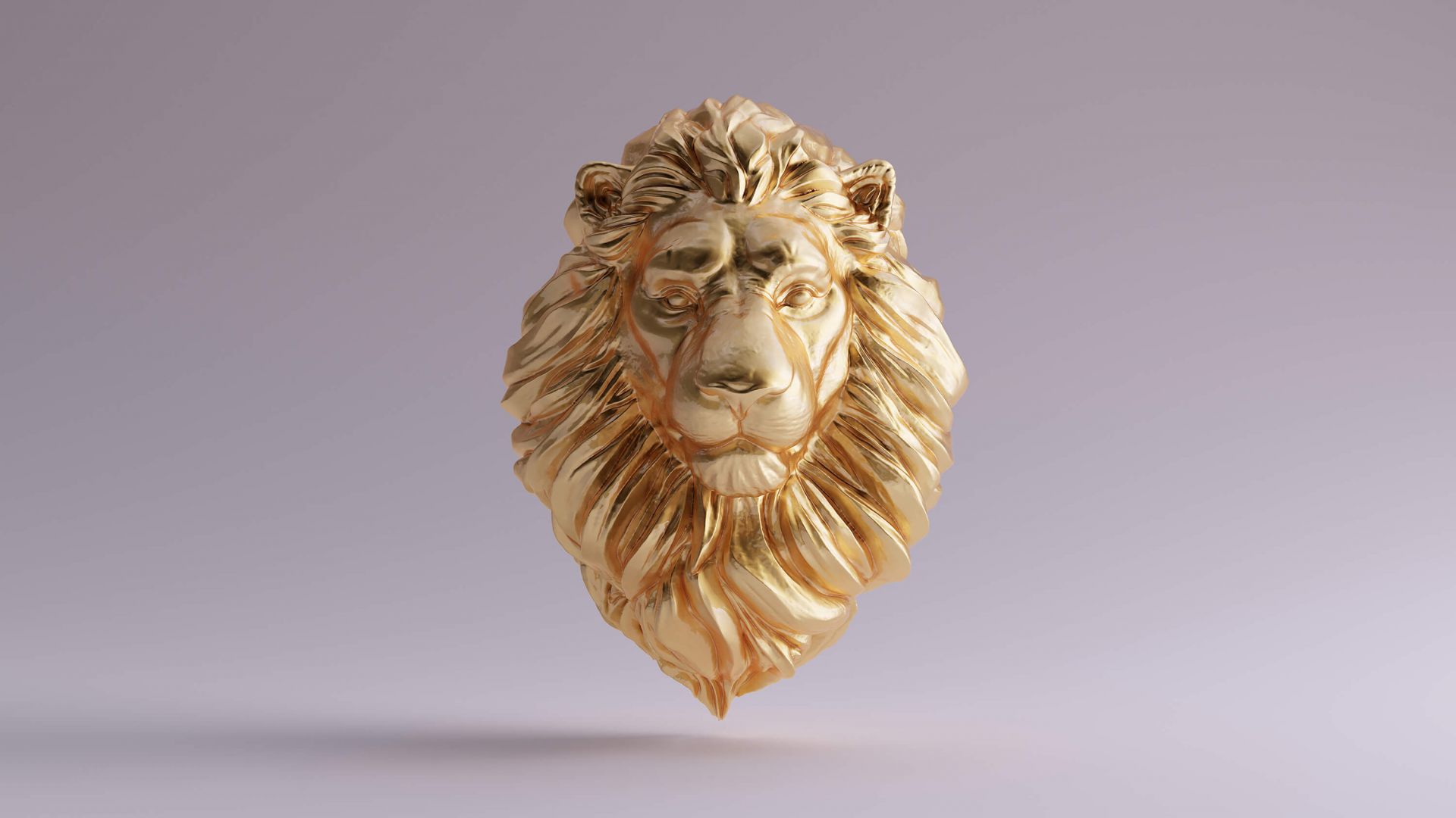 A 3D lion main product photo