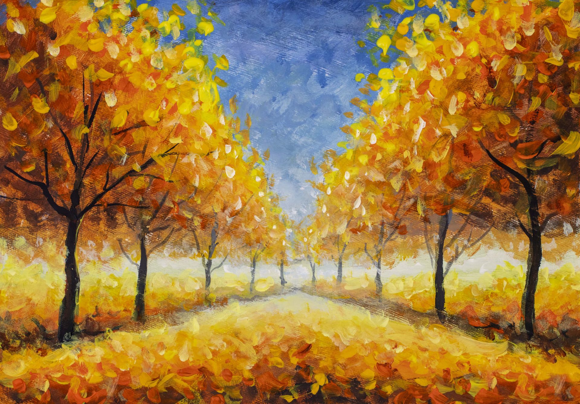 Oil painting landscape main product photo
