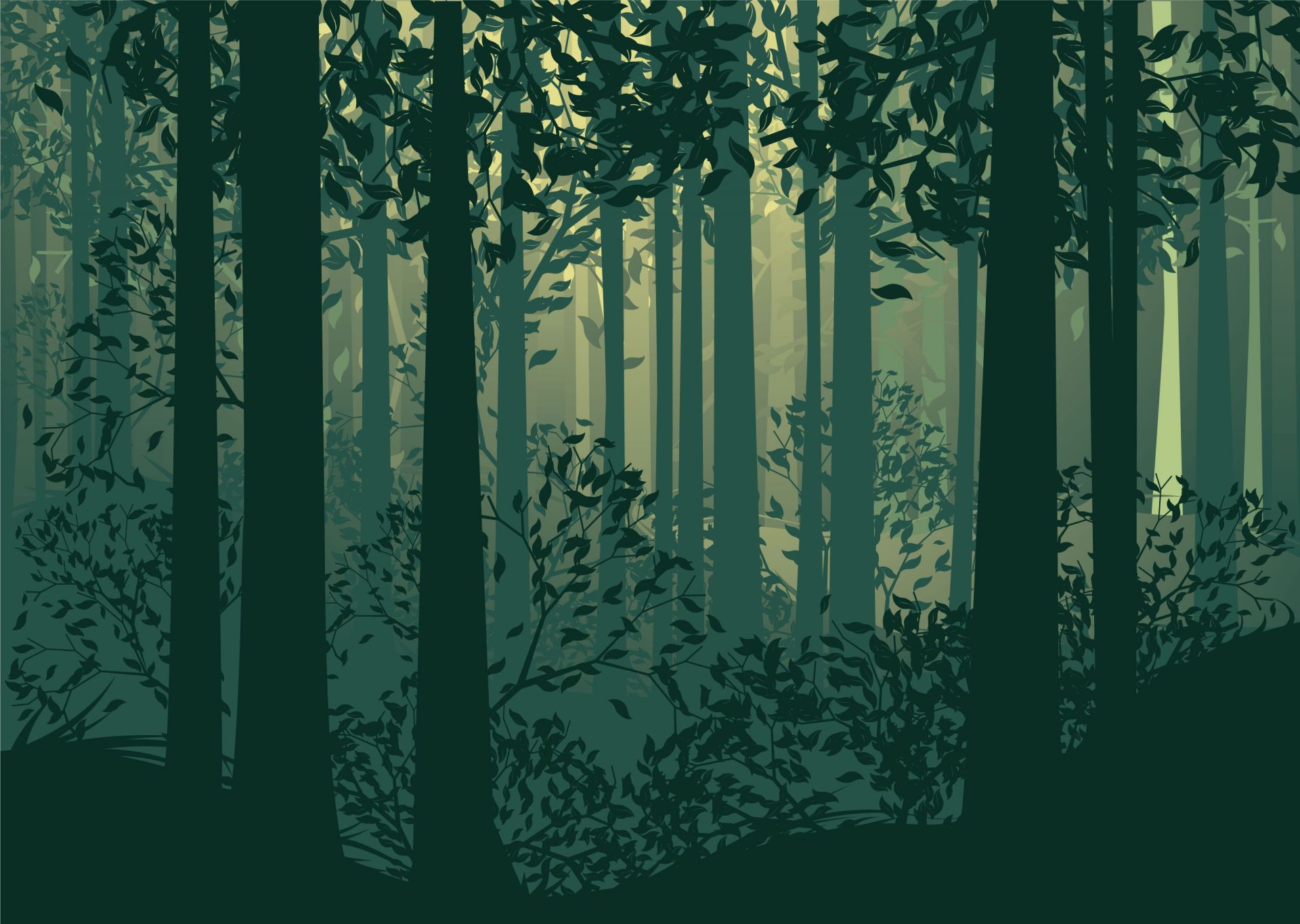 Abstract forest landscape main product photo