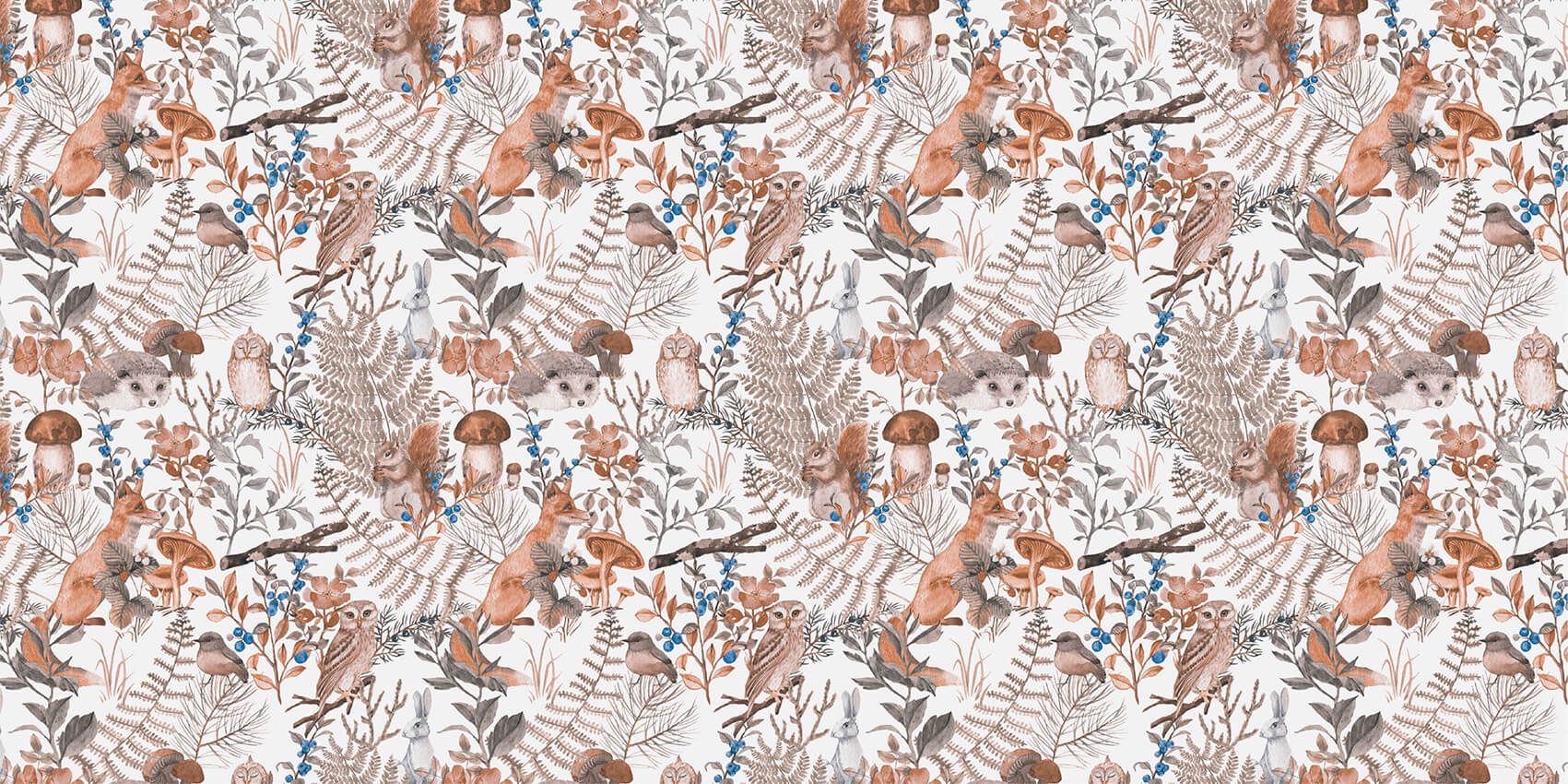Forest animals pattern main product photo