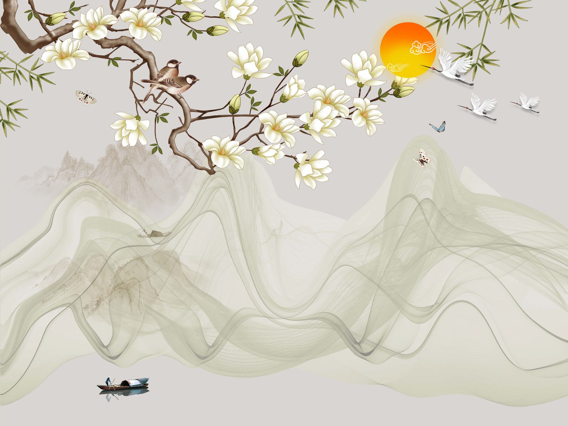 Landscape illustration main product photo
