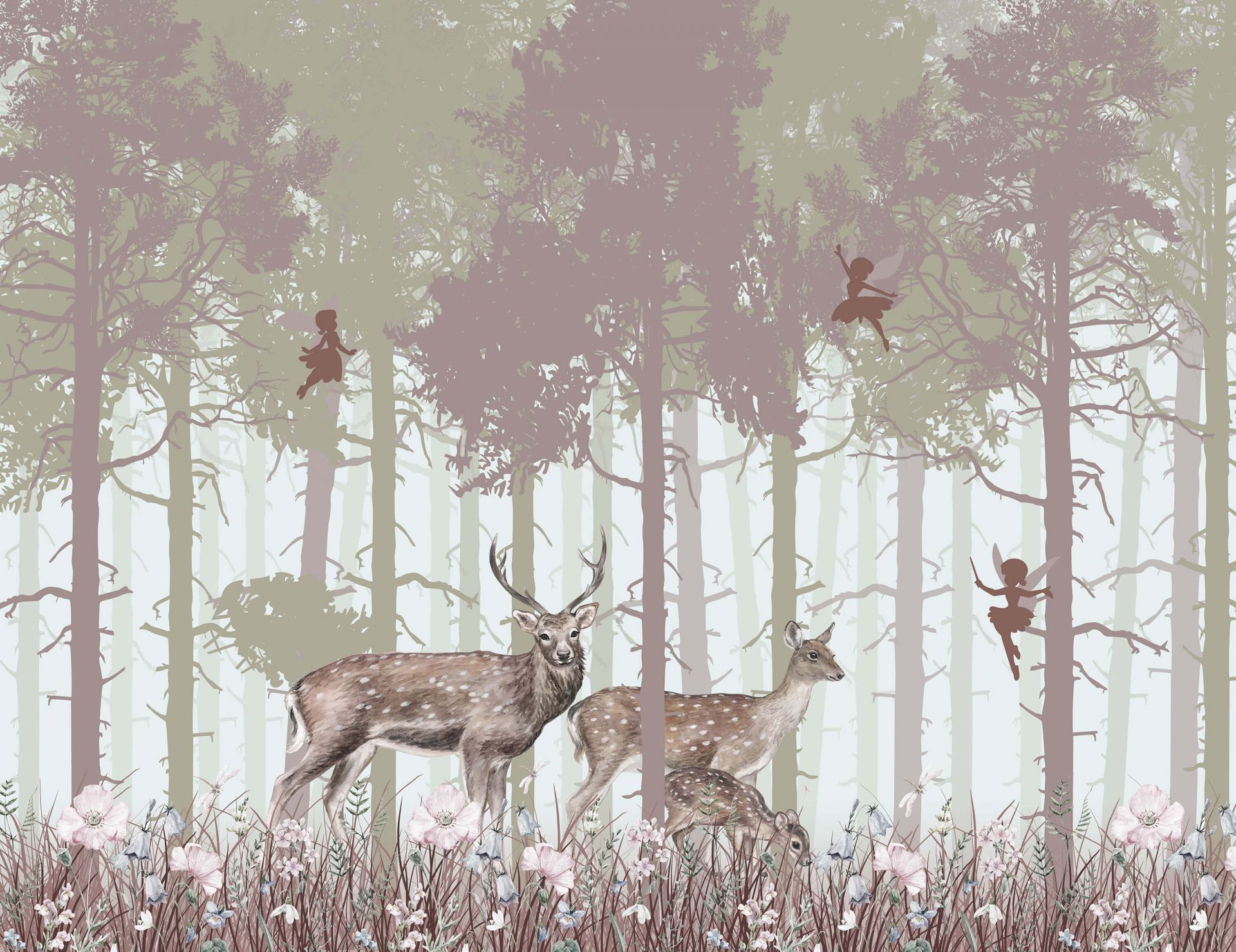 Deer and fairies main product photo