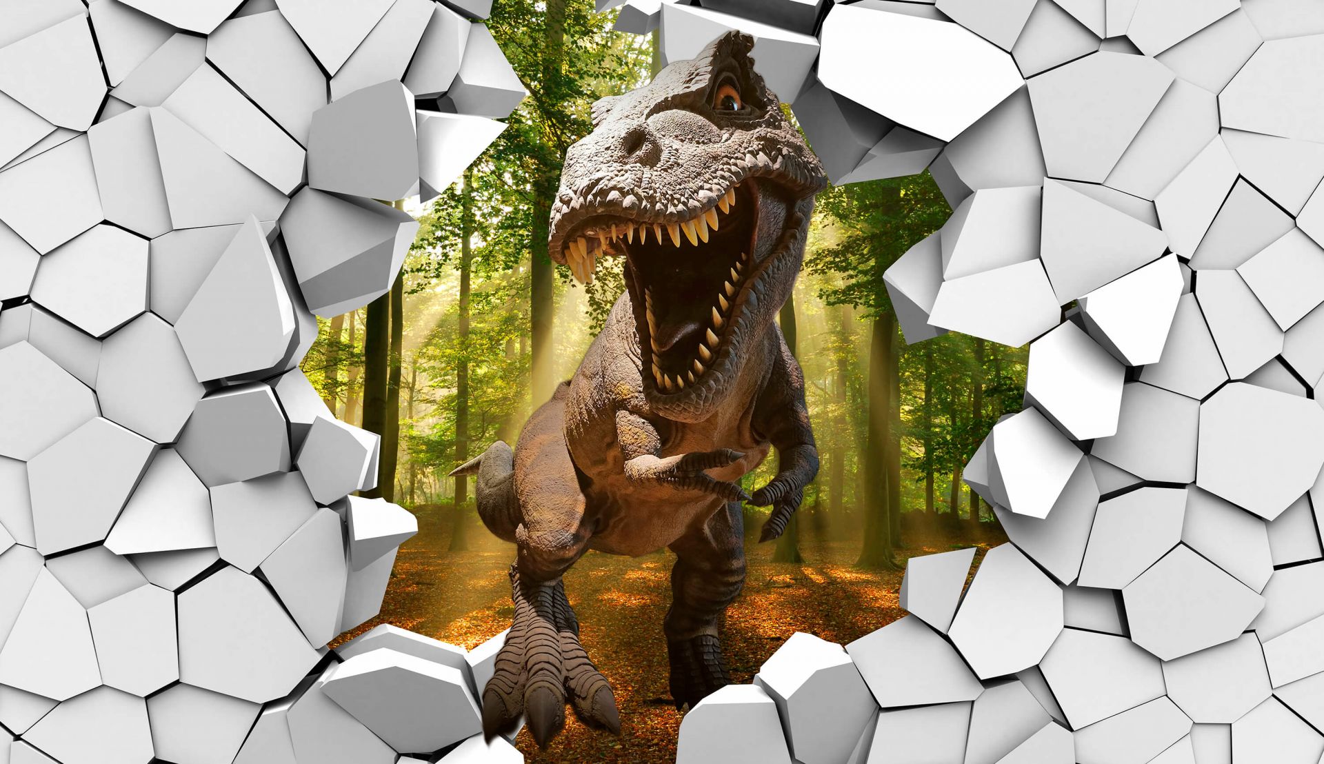 Dino in a wall main product photo