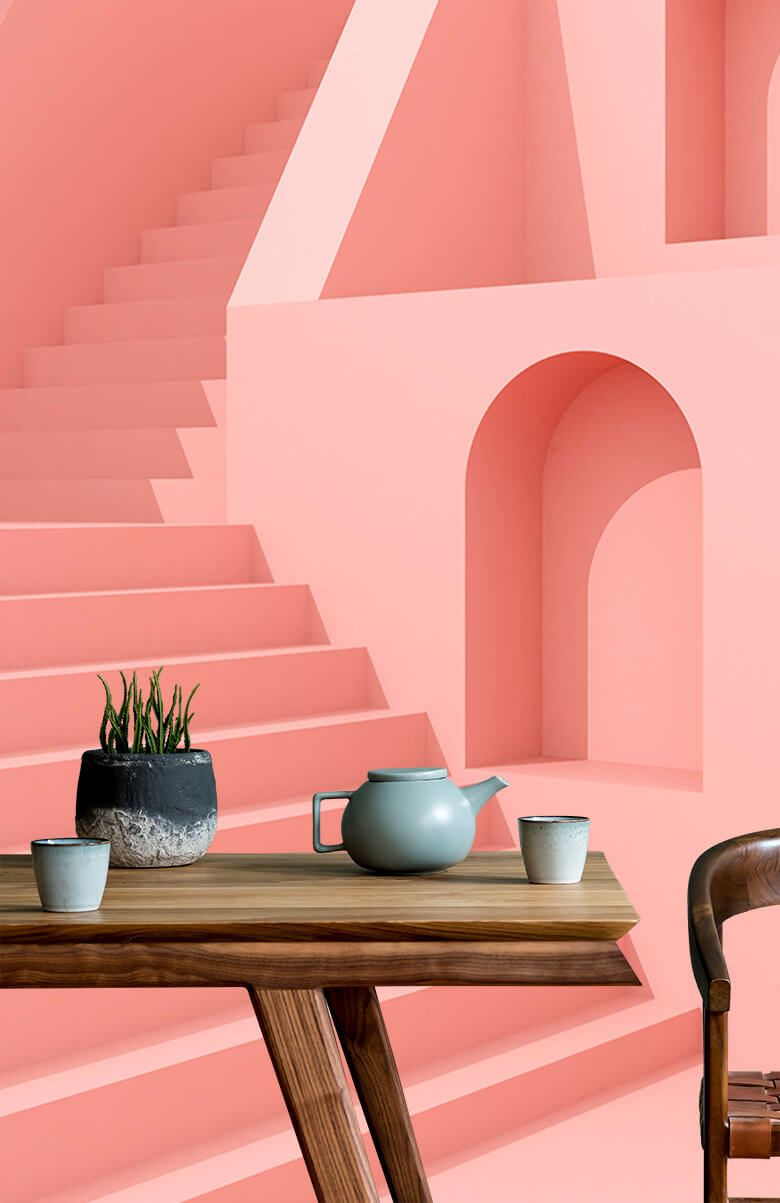 Pink building - Wallpaper