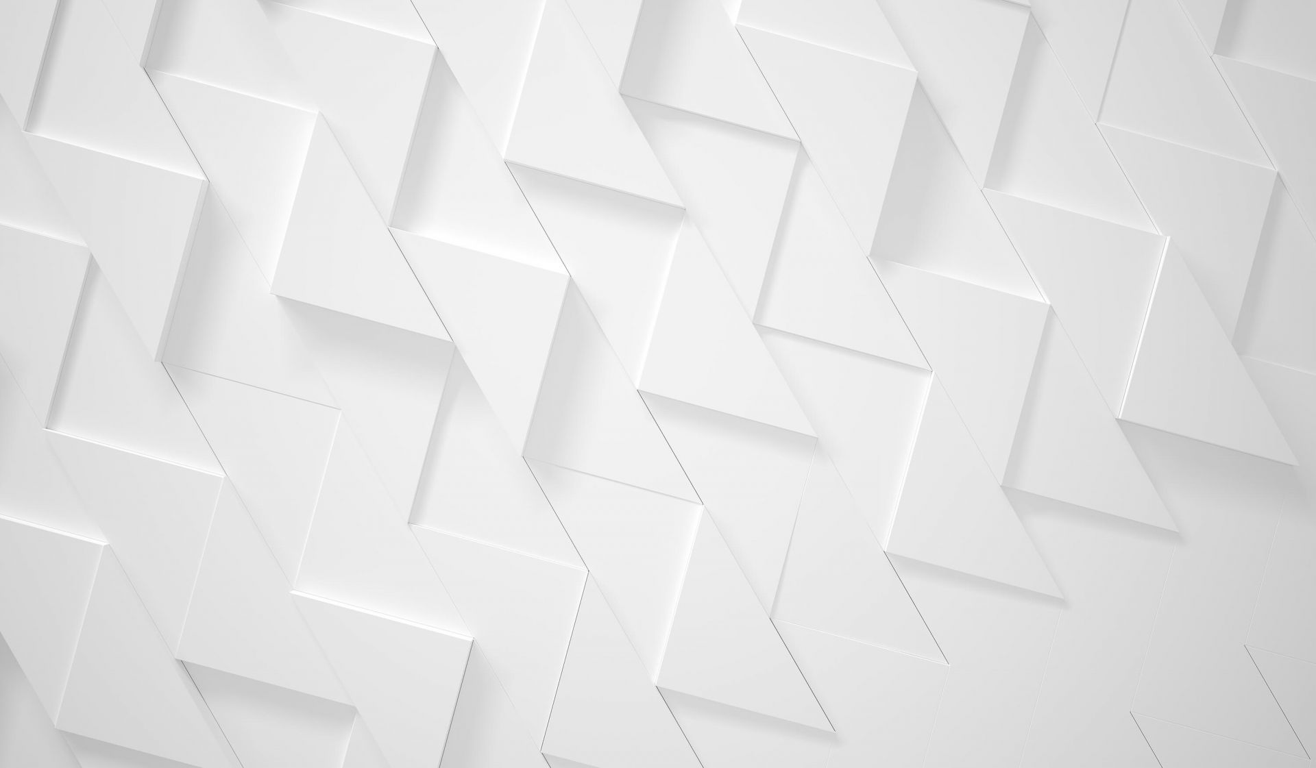 White 3D triangles main product photo