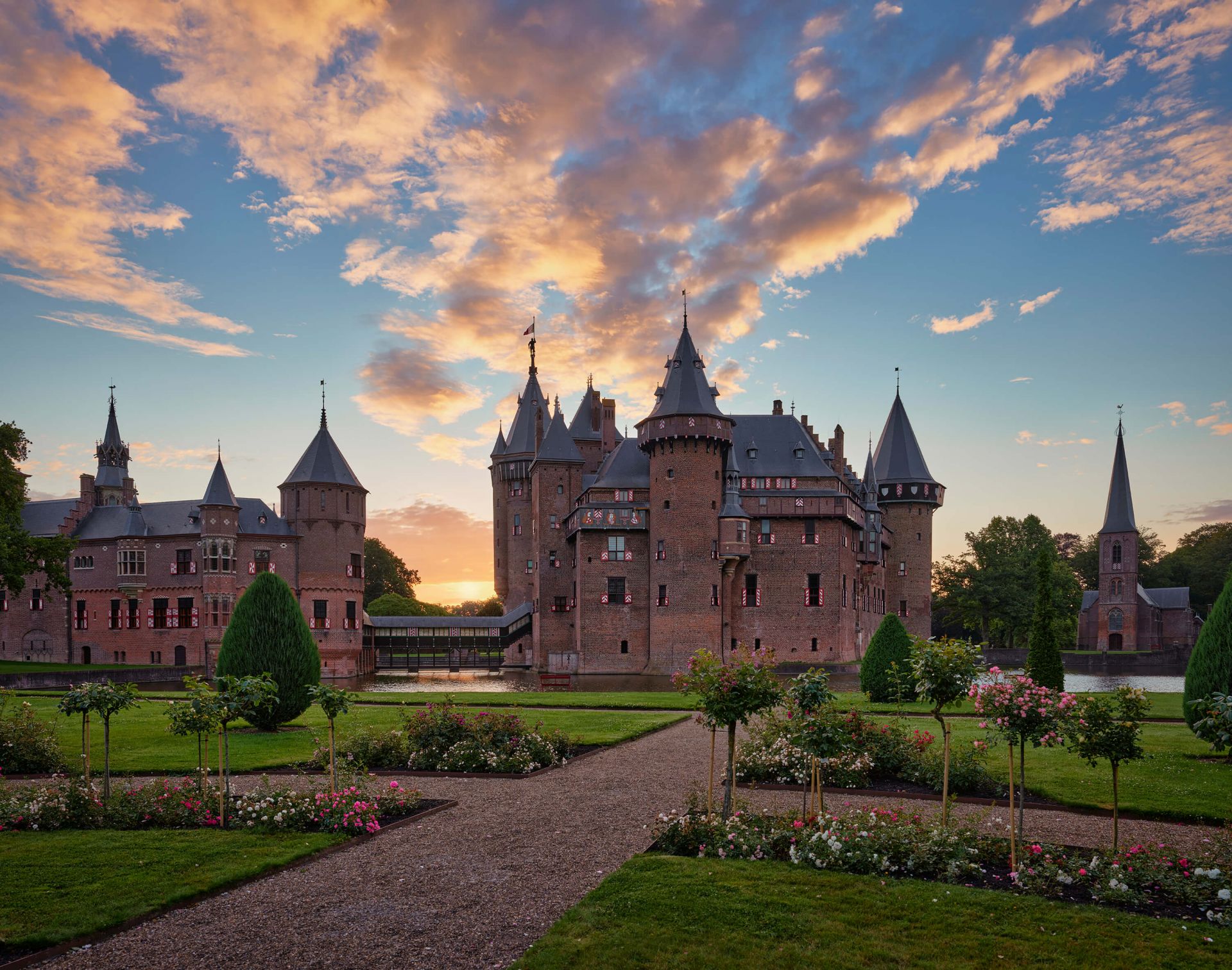 Kasteel de Haar, achtertuin