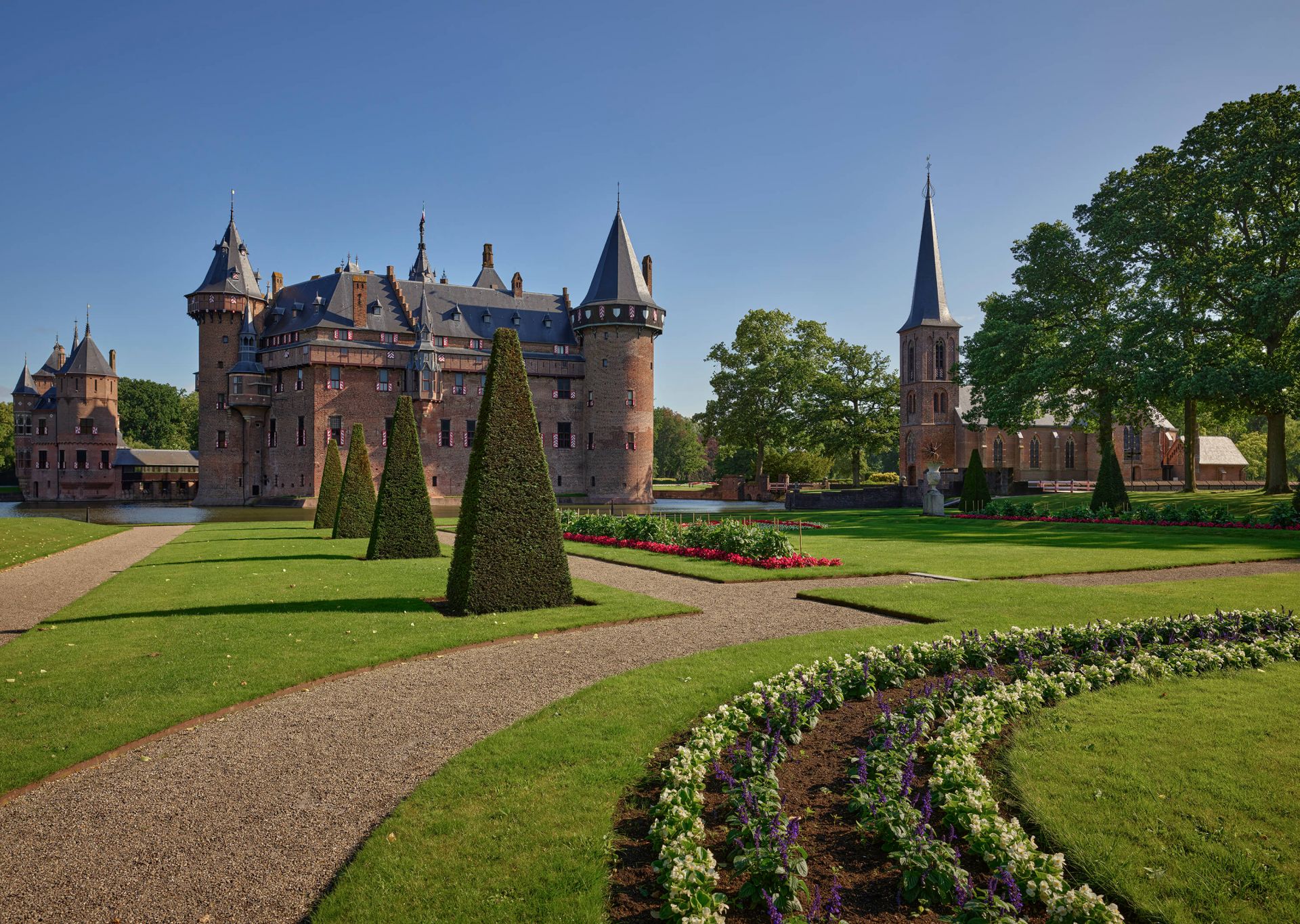 Kasteel de Haar in de zomer