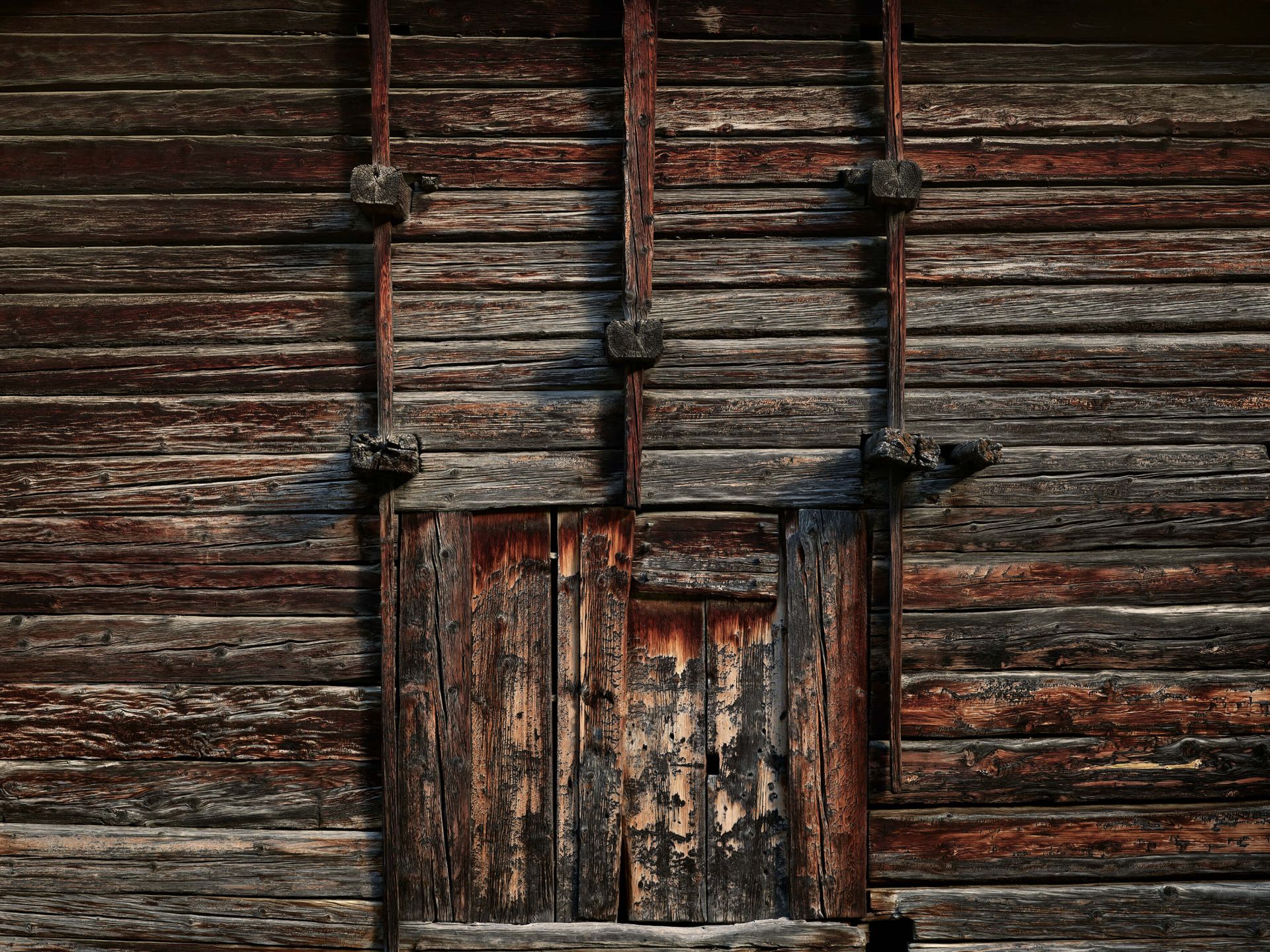 Old wood with beams