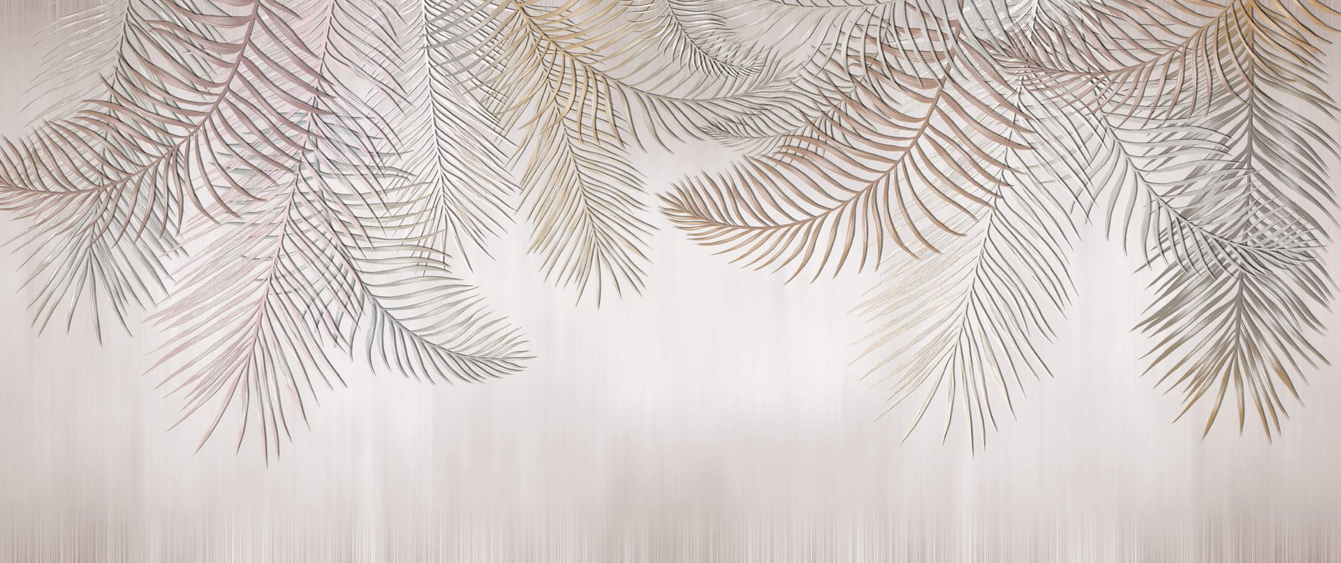 Beige colored palm leaves - Wallpaper