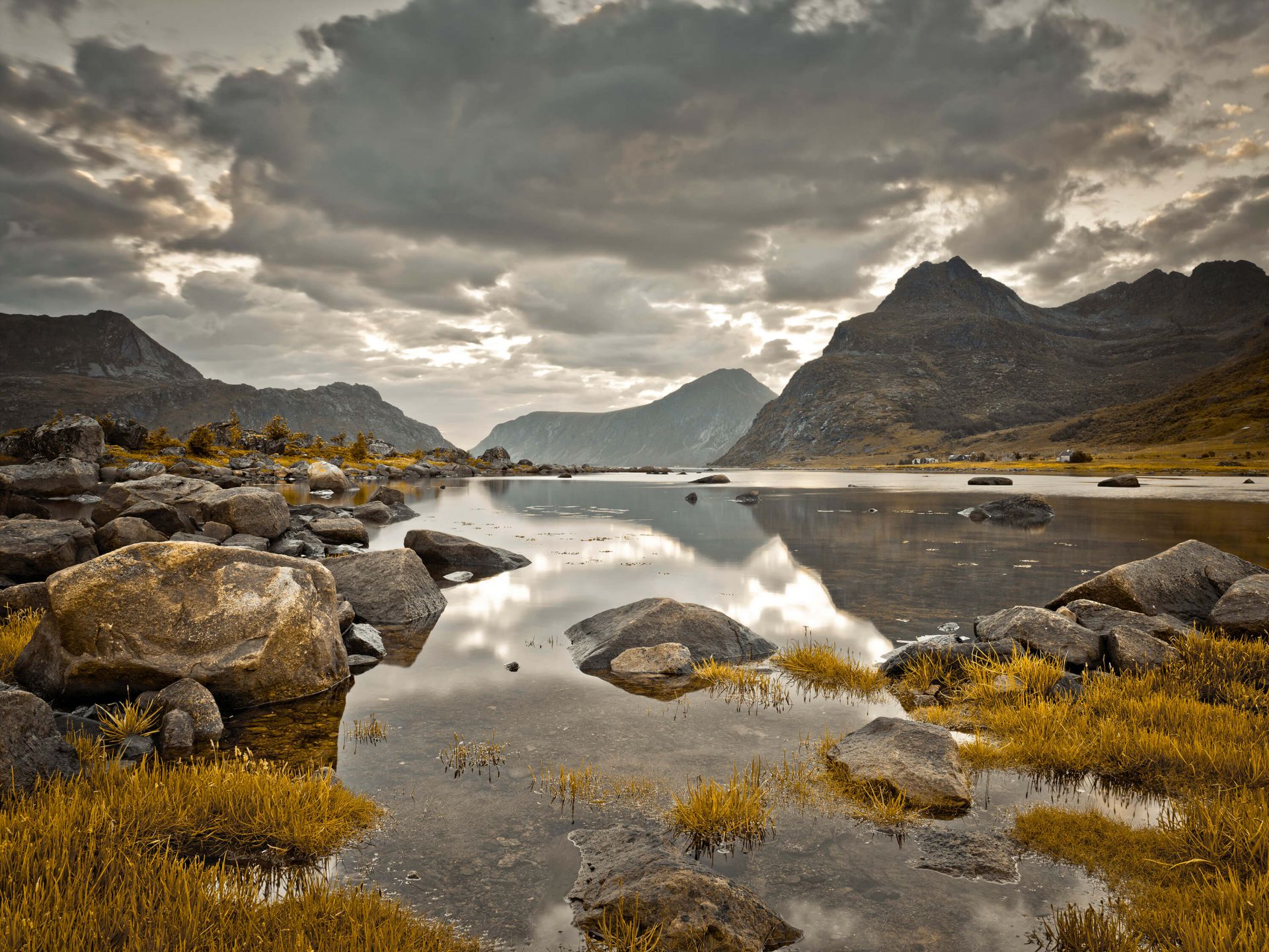 Lofoten during cloudy weather