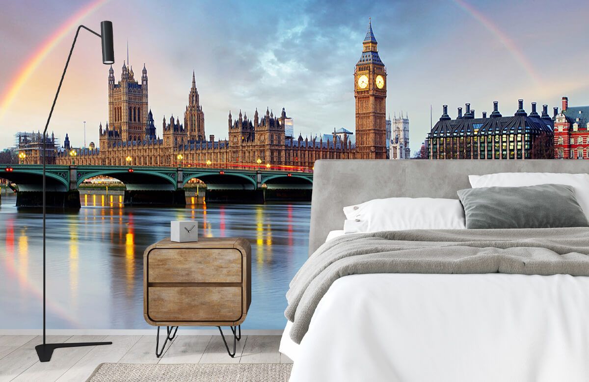 Rainbow over London - Photo Wallpaper Rainbow over London - Photo Wallpaper