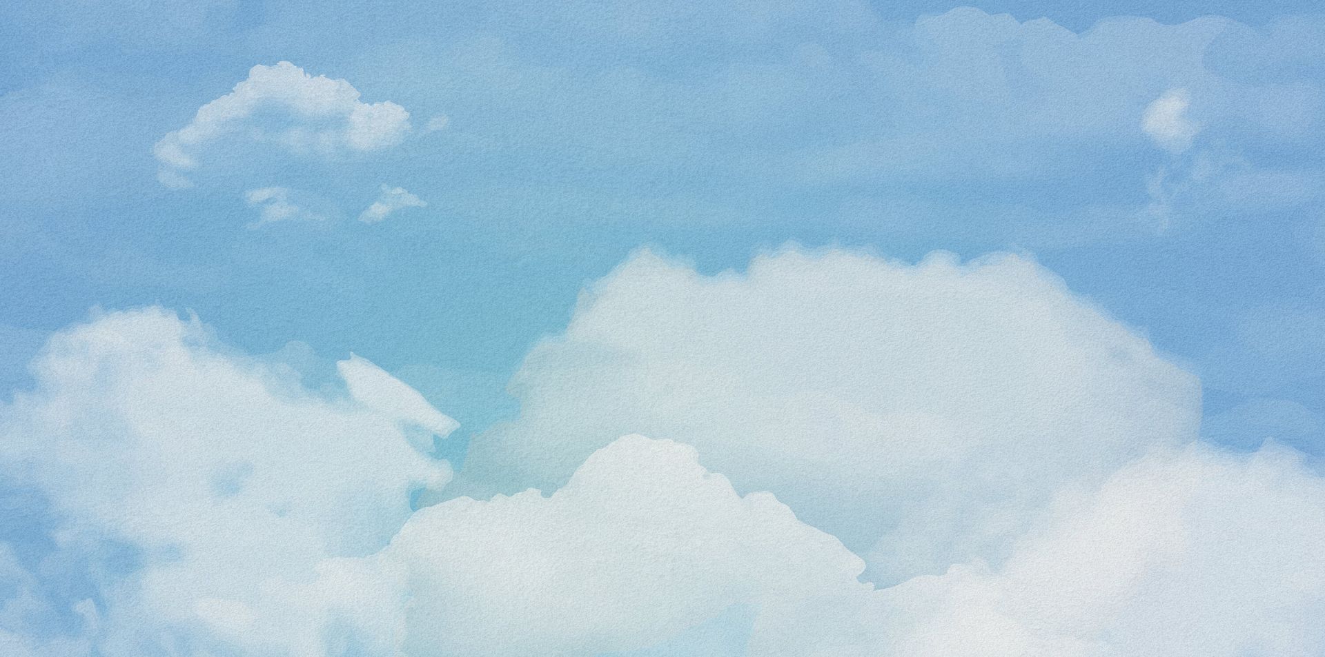 Watercolour clouds