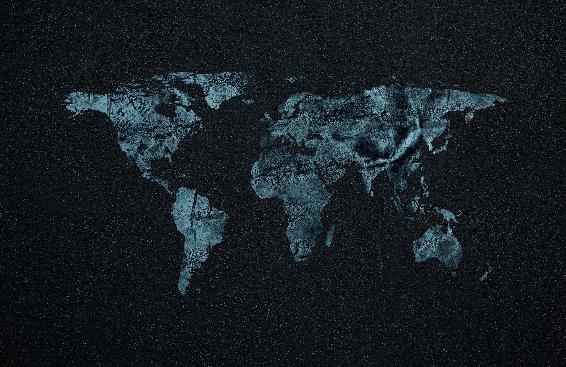 Pinable Wall Map (Blue) - World (124 x 66 cm)