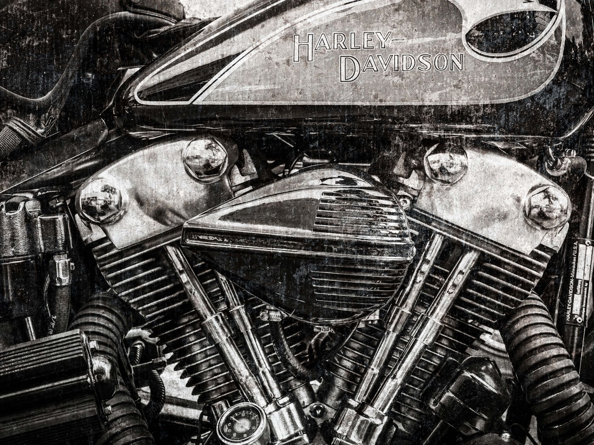 Harley davidson close-up - Wallpaper