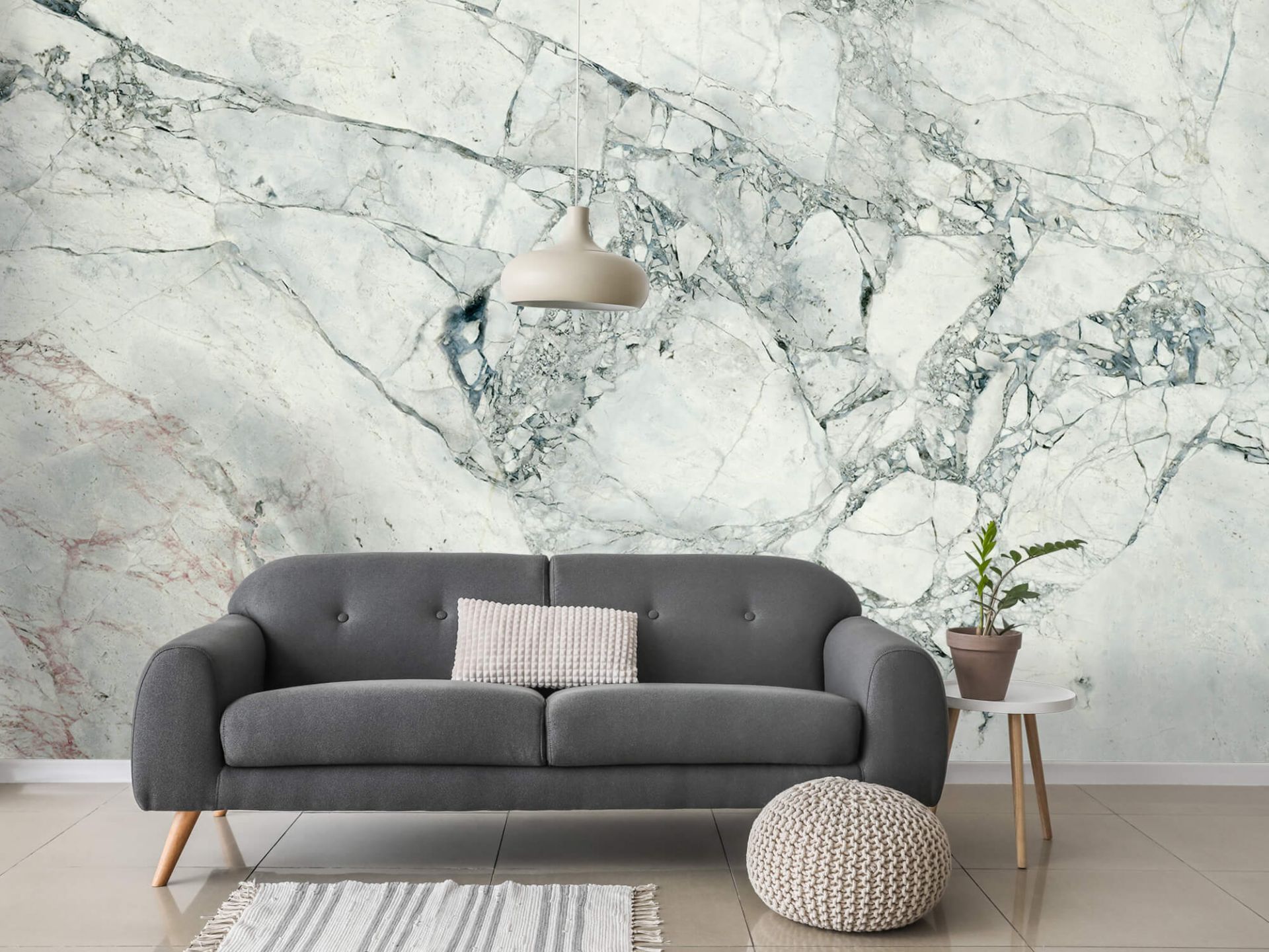 Textured grey marble - Wallpaper Textured grey marble - Wallpaper