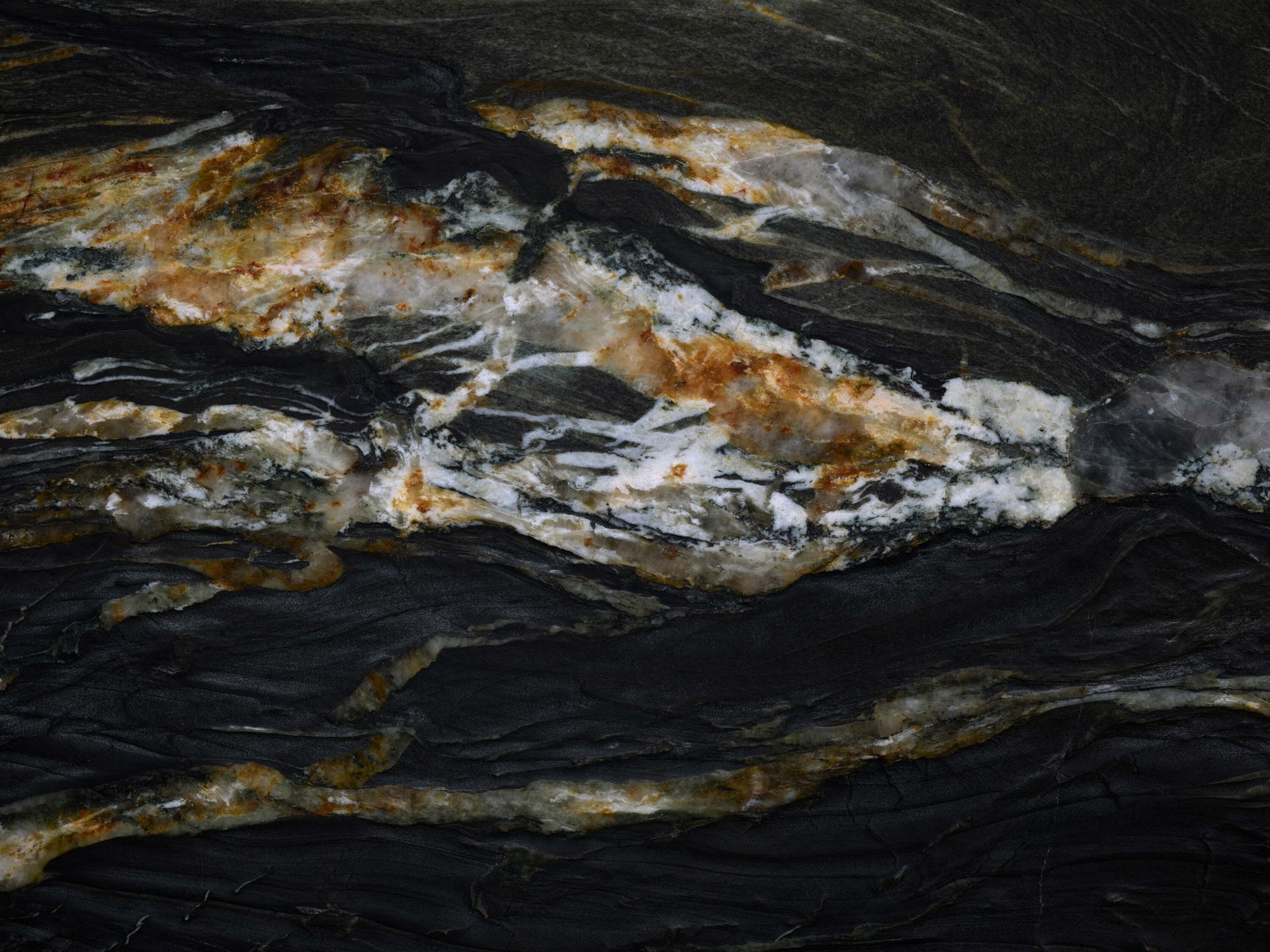 Black marble with relief