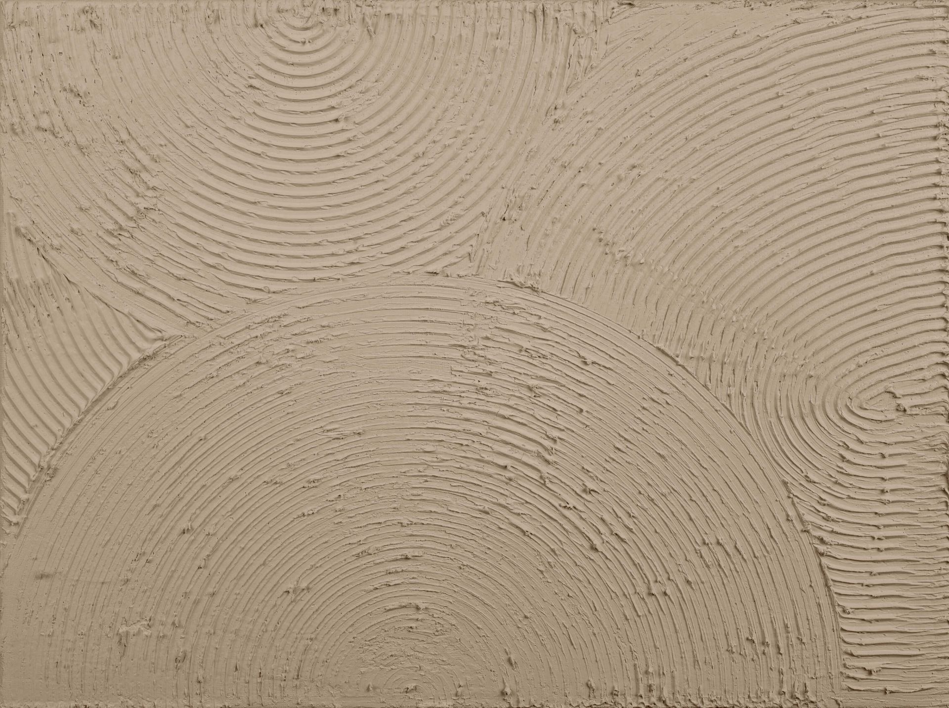 Zen circles in taupe