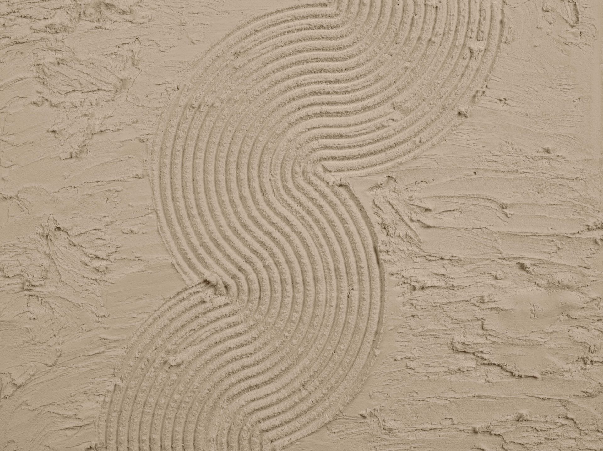 Organic lines and structures hem in taupe