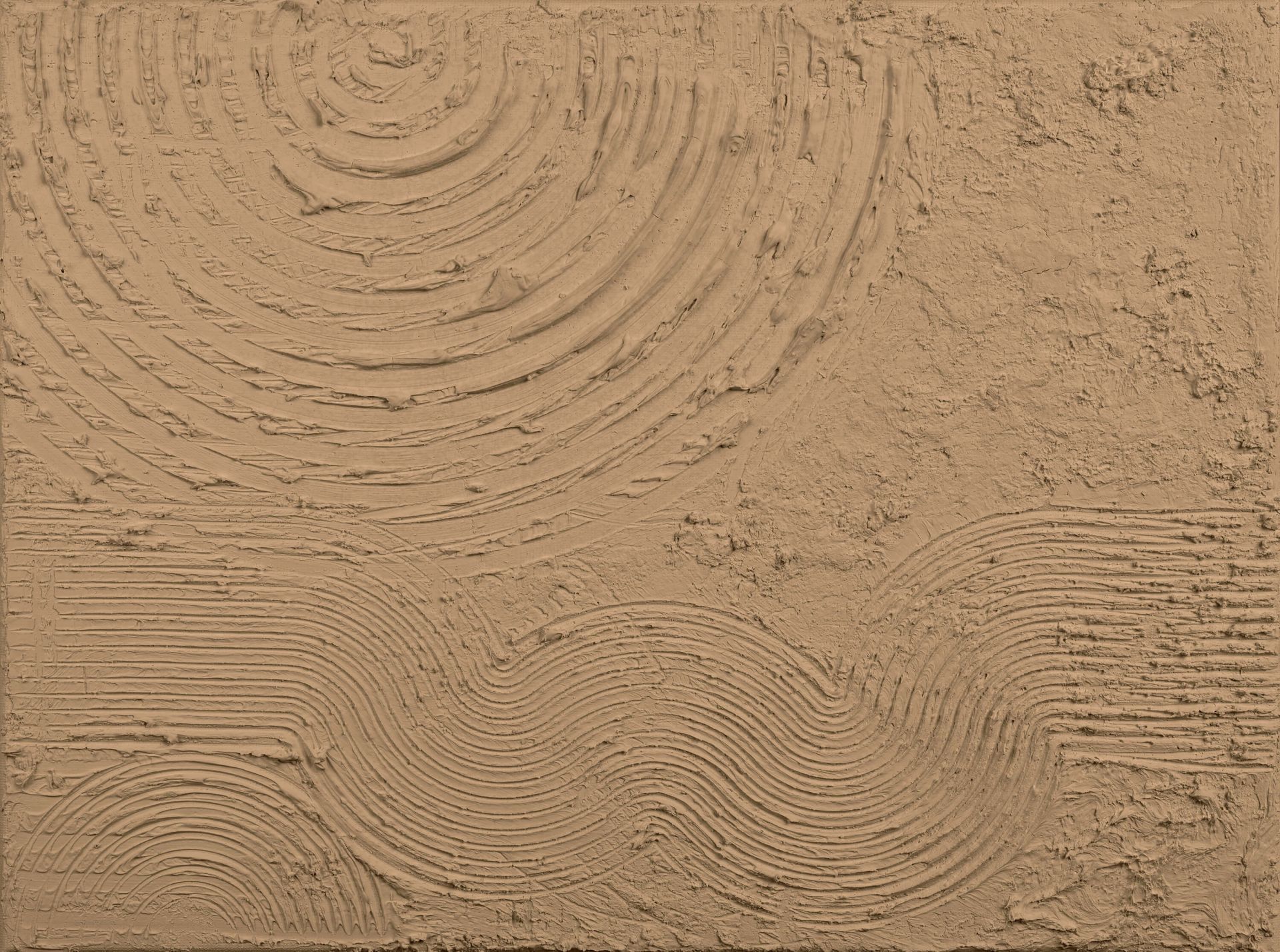 Organic shapes and lines in gold brown main product photo