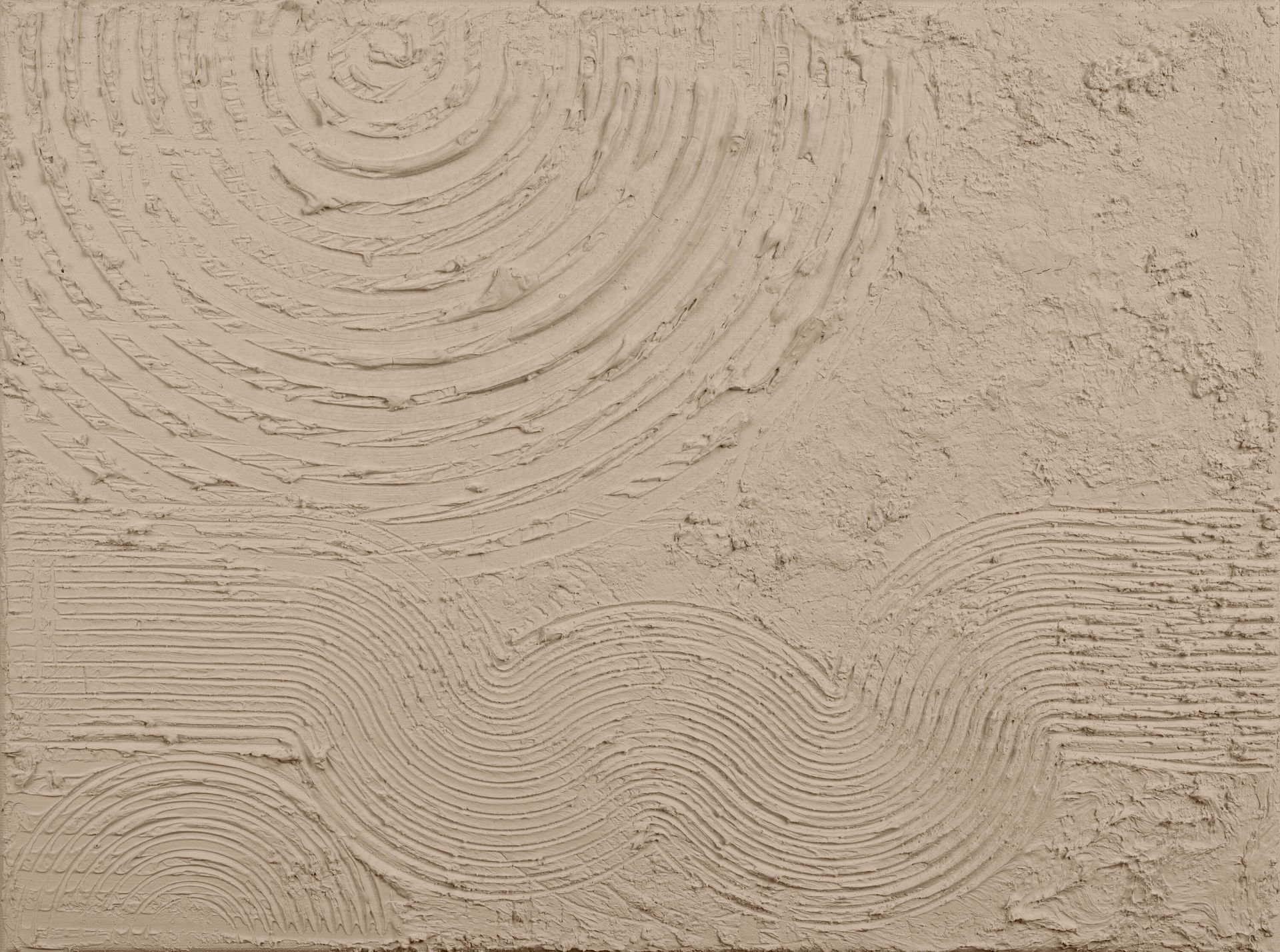 Organic shapes and lines in taupe main product photo