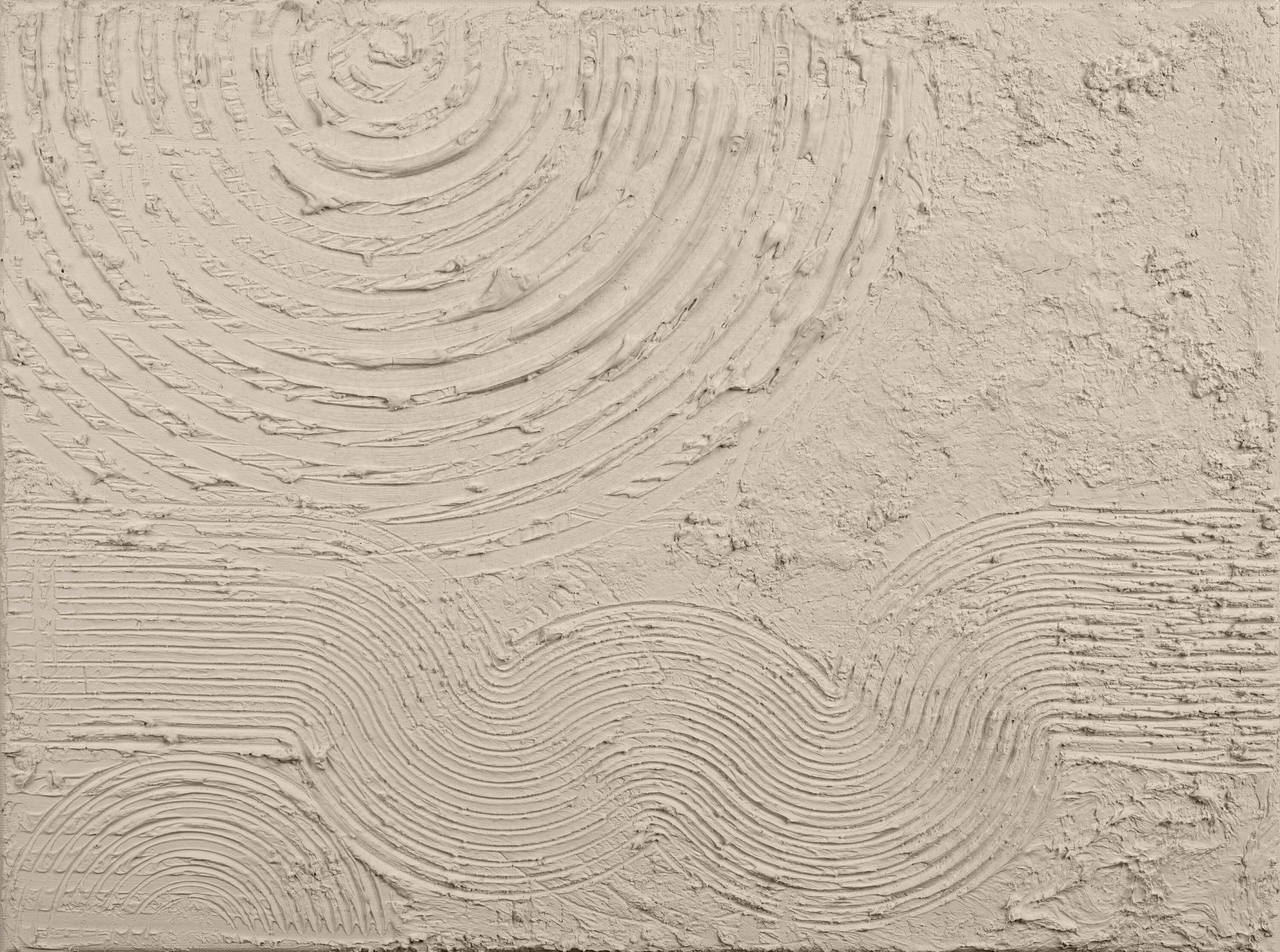 Organic shapes and lines in linen main product photo