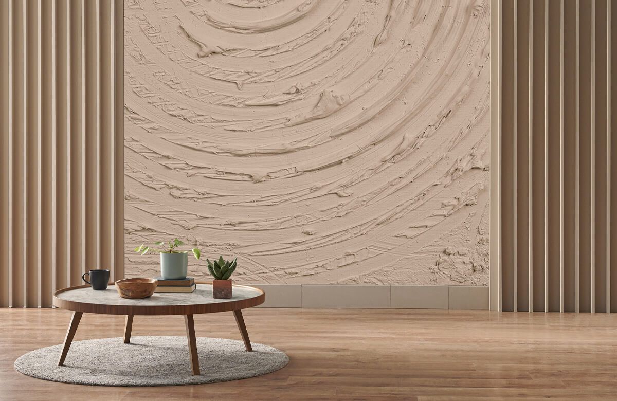Round shapes and lines in taupe main product photo