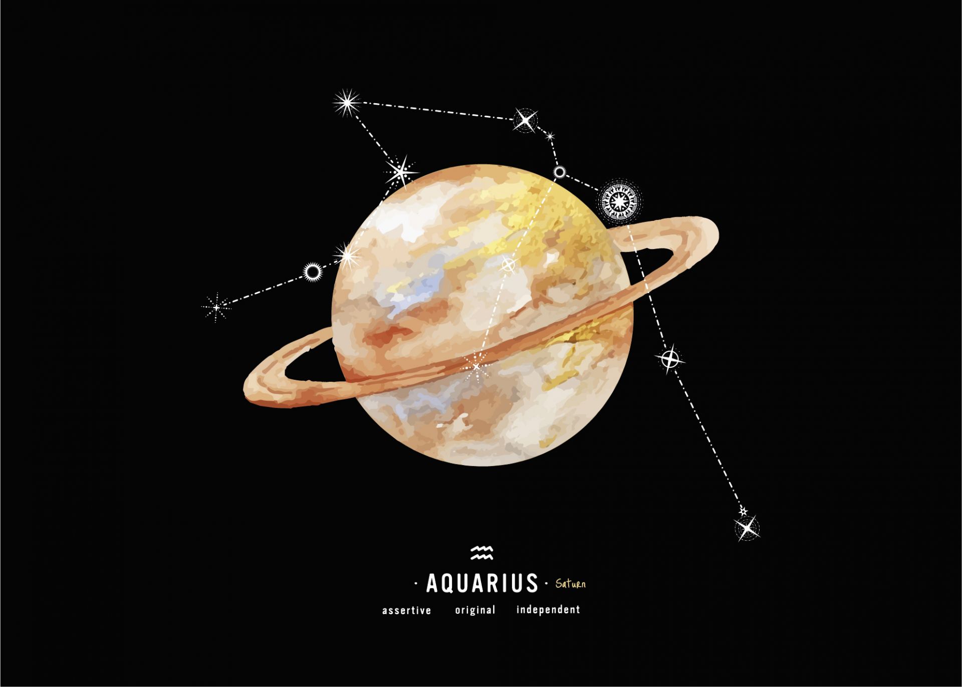 Constellation planet Aquarius