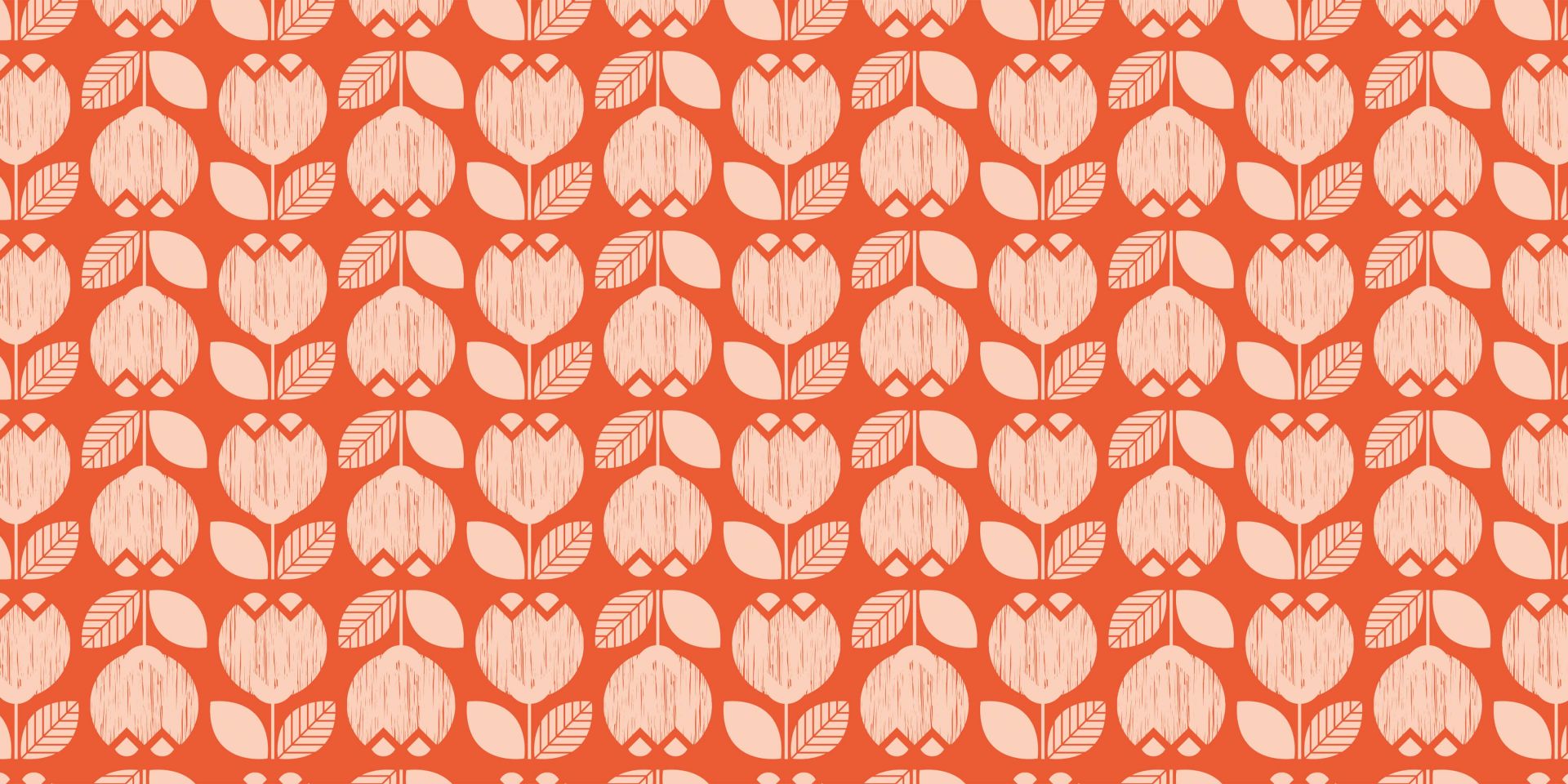 Retro flower pattern