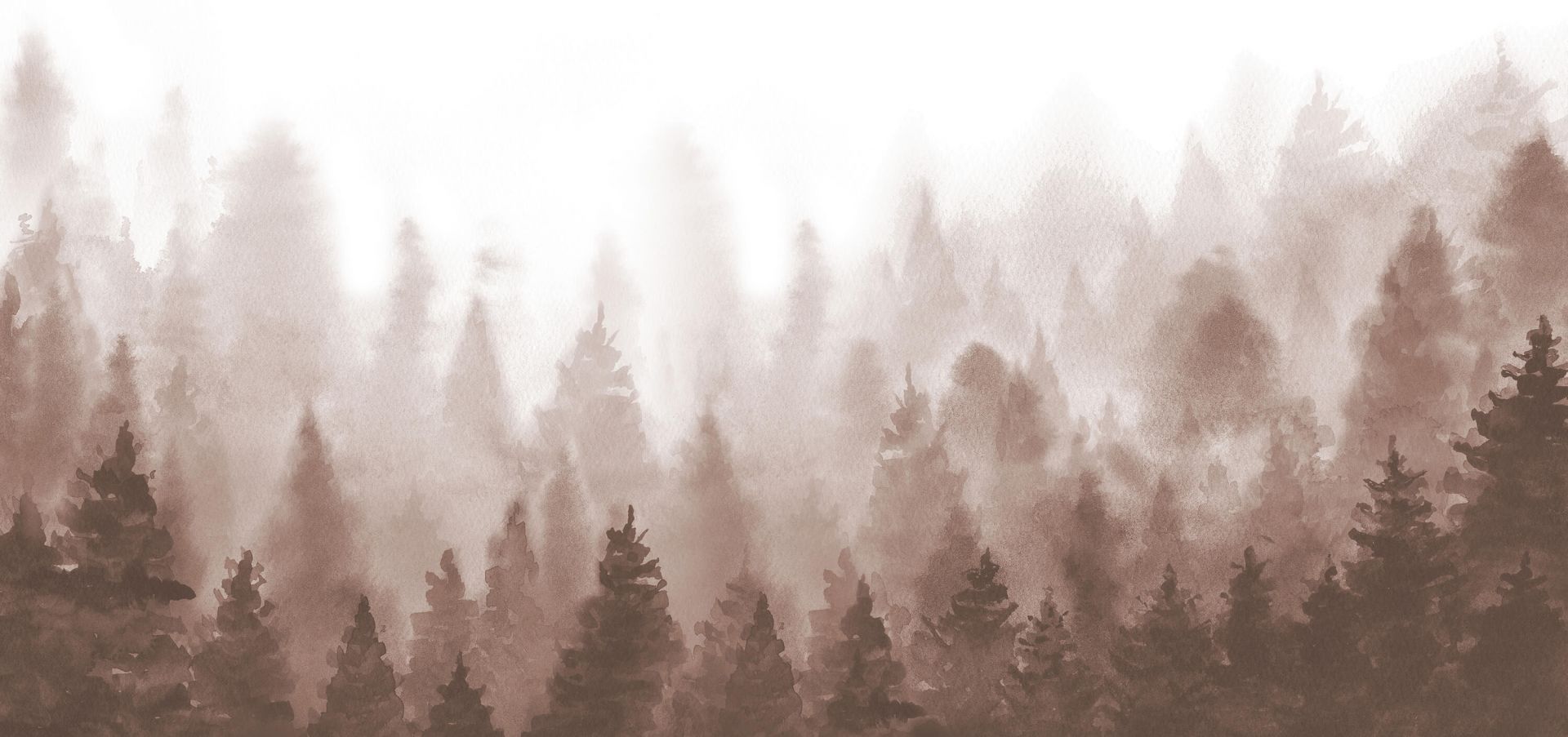 Forest made with watercolour