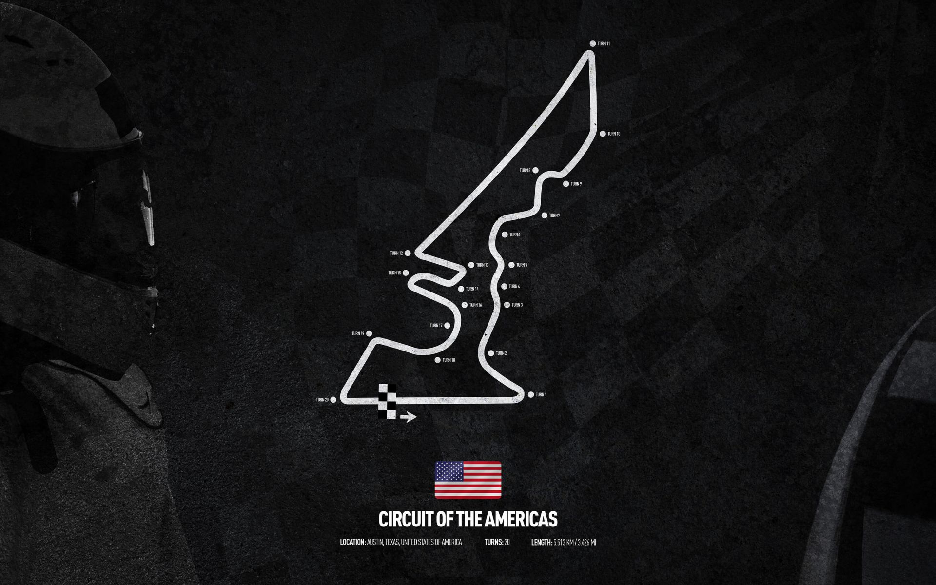 Formule 1 circuit - Circuit Of The Americas - America main product photo